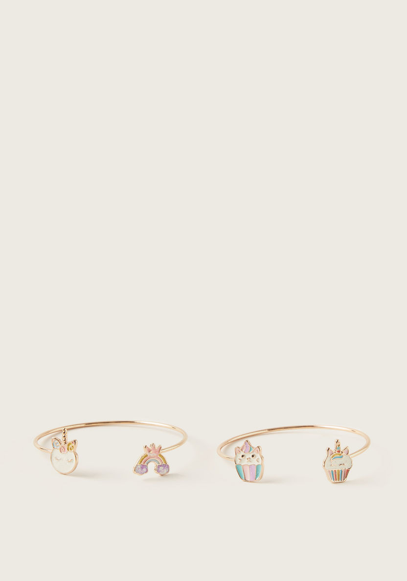 Charmz Cuff Bracelet - Set of 2-Jewellery-image-0