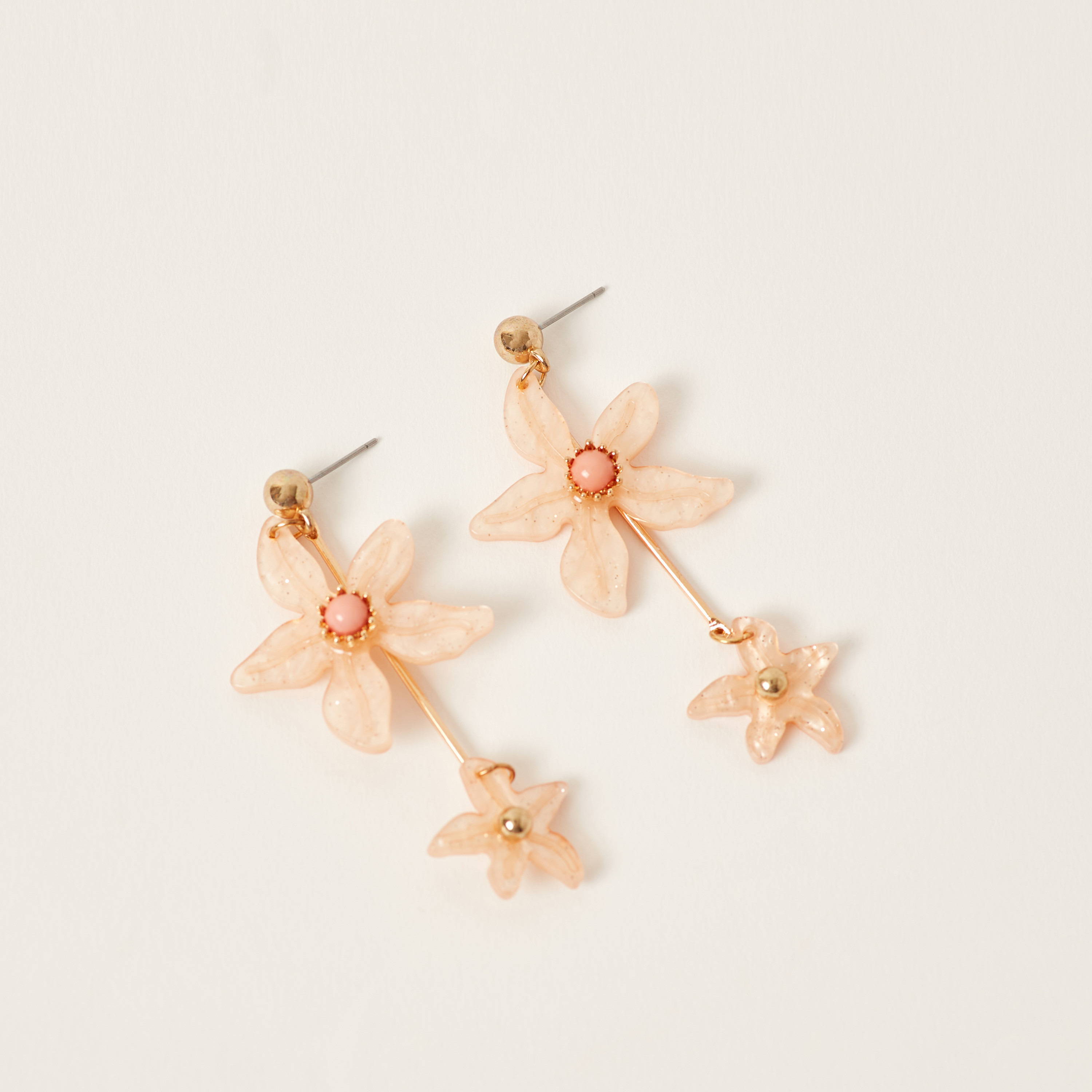 Charmz Floral Applique Earring with Pushback Closure-girls-accessories-jewellery-image-1