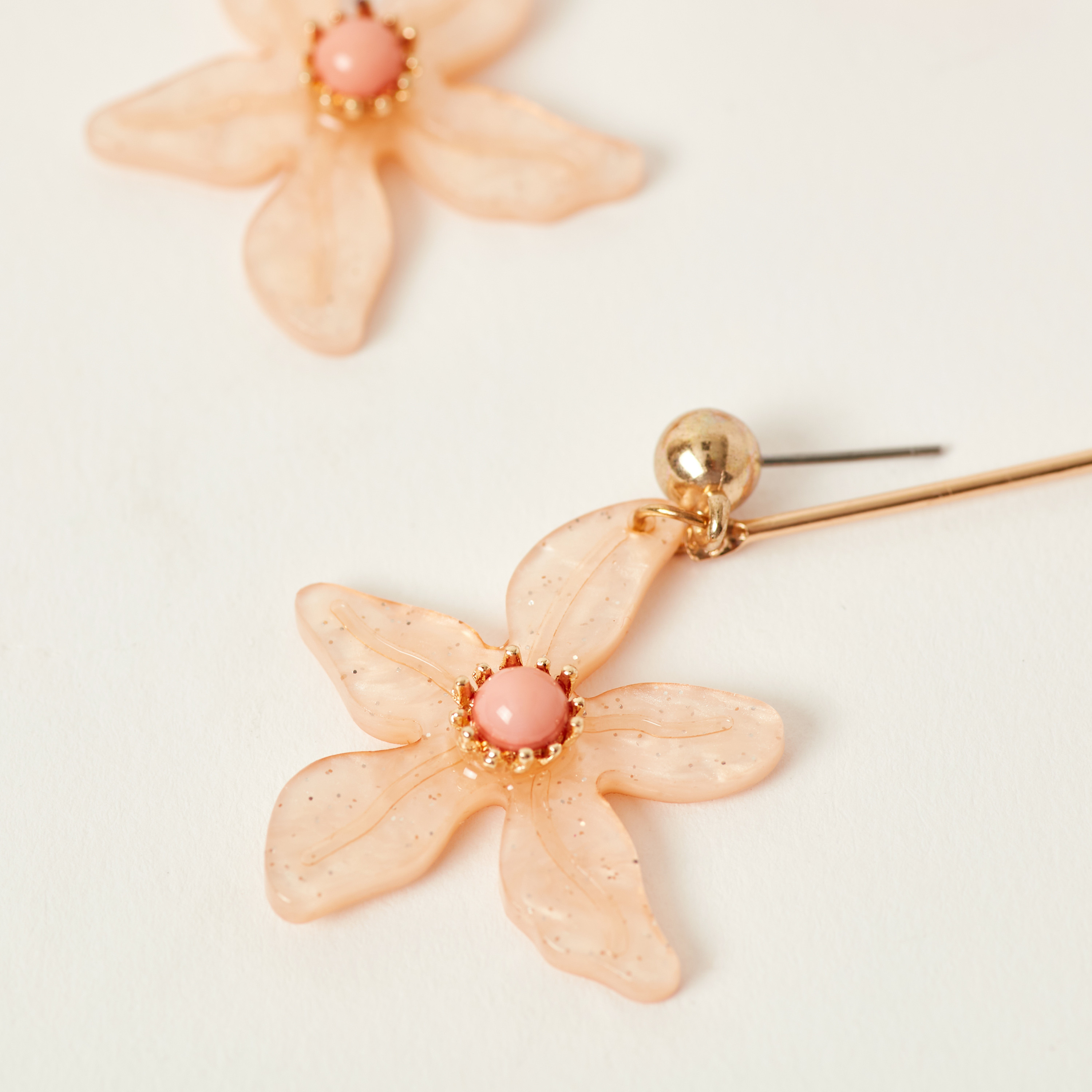 Charmz Floral Applique Earring with Pushback Closure-girls-accessories-jewellery-image-3
