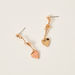 Charmz Embellished Heart Shaped Dangler Earrings with Pushback Closure-Jewellery-thumbnail-1
