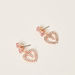 Charmz Embellished Heart Shaped Earrings with Pushback Closure-Jewellery-thumbnail-0