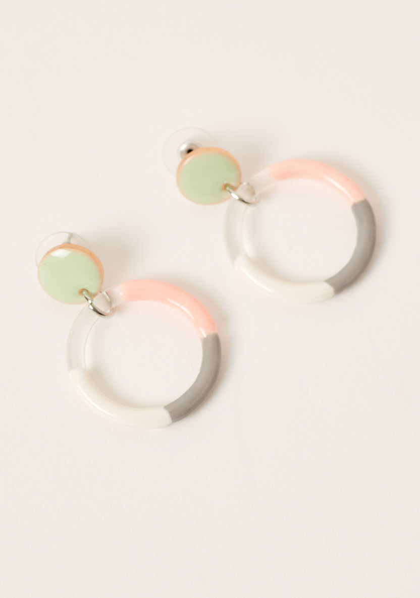 Charmz Hoop Earrings with Pushback Closure-Jewellery-image-0
