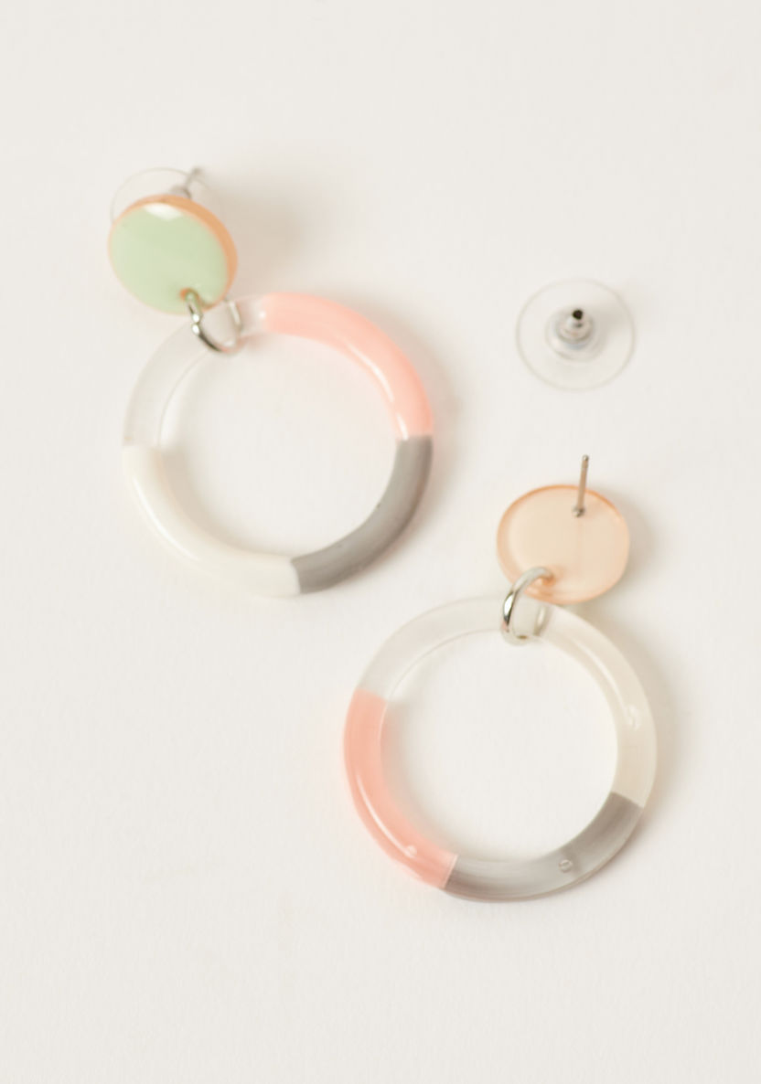 Charmz Hoop Earrings with Pushback Closure-Jewellery-image-1