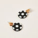 Charmz Polka Dots Printed Earrings with Pushback Closure-Jewellery-thumbnail-2