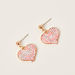 Charmz Embellished Heart Shaped Earrings with Pushback Closure-Jewellery-thumbnail-0