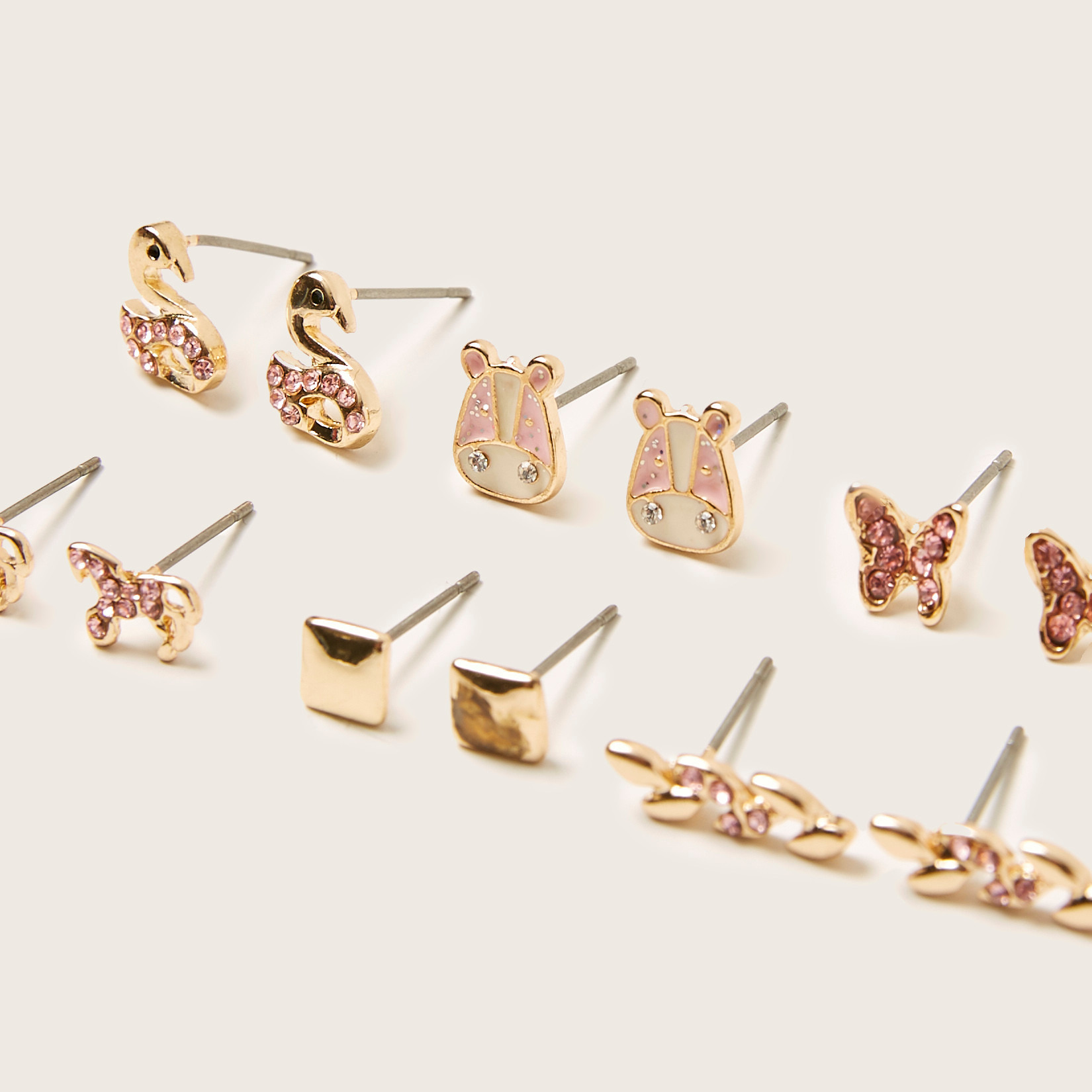 Charmz Metallic Earrings - Set of 6-girls-accessories-jewellery-image-2