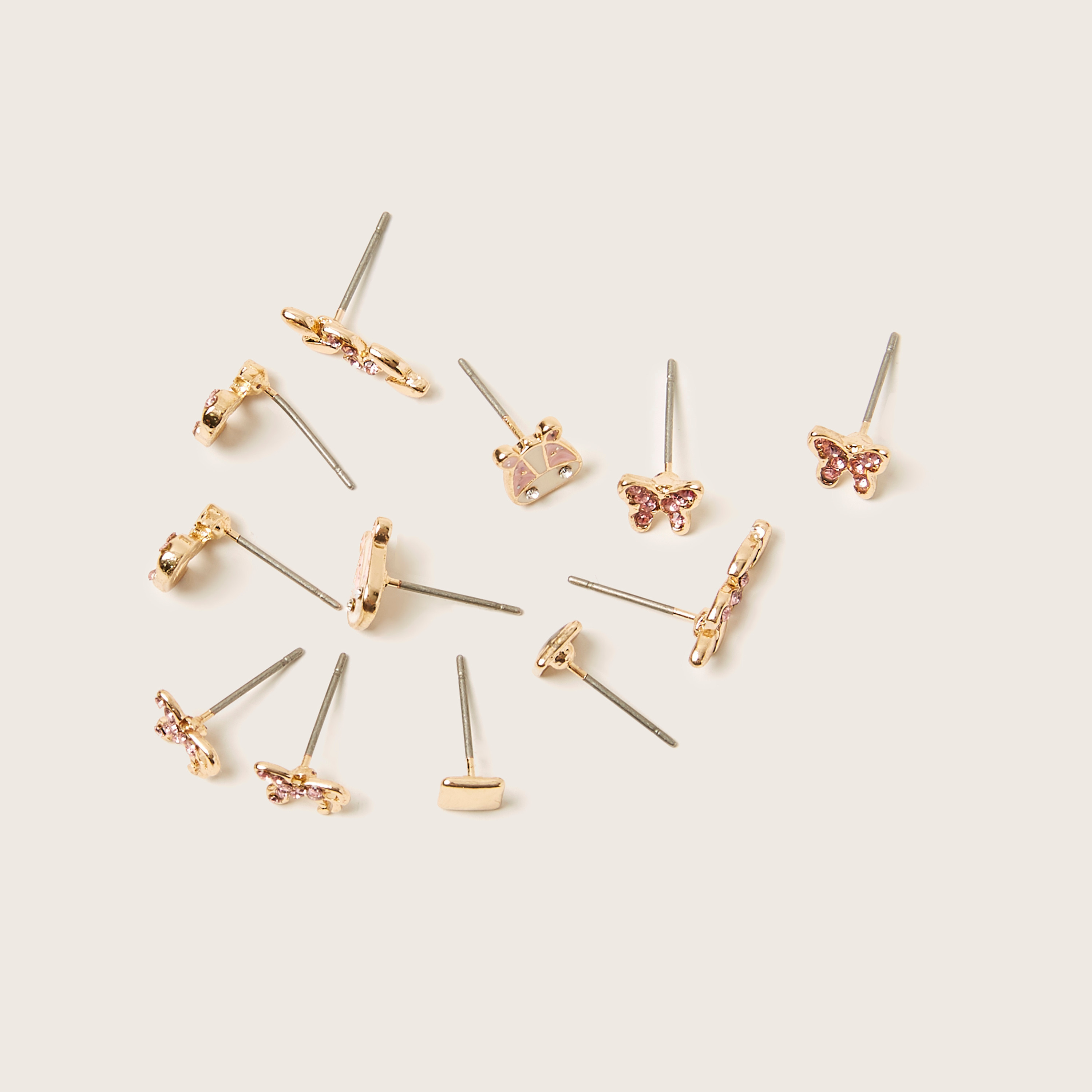 Charmz Metallic Earrings - Set of 6-girls-accessories-jewellery-image-3