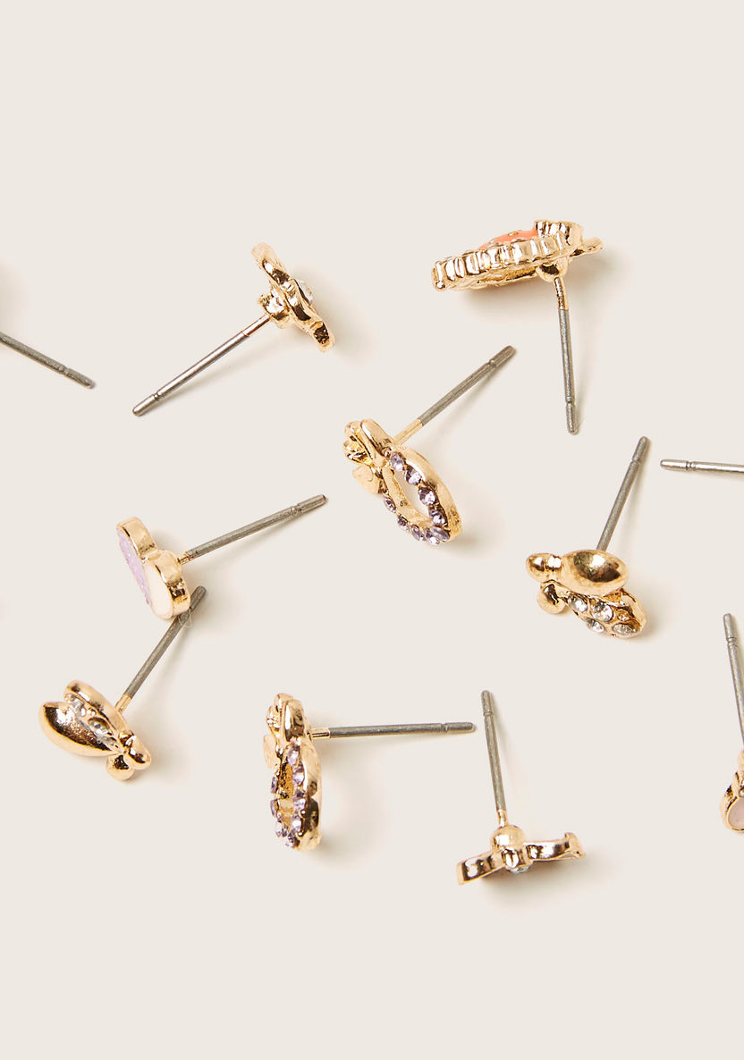 Charmz Applique Detail Earrings - Set of 6-Jewellery-image-2
