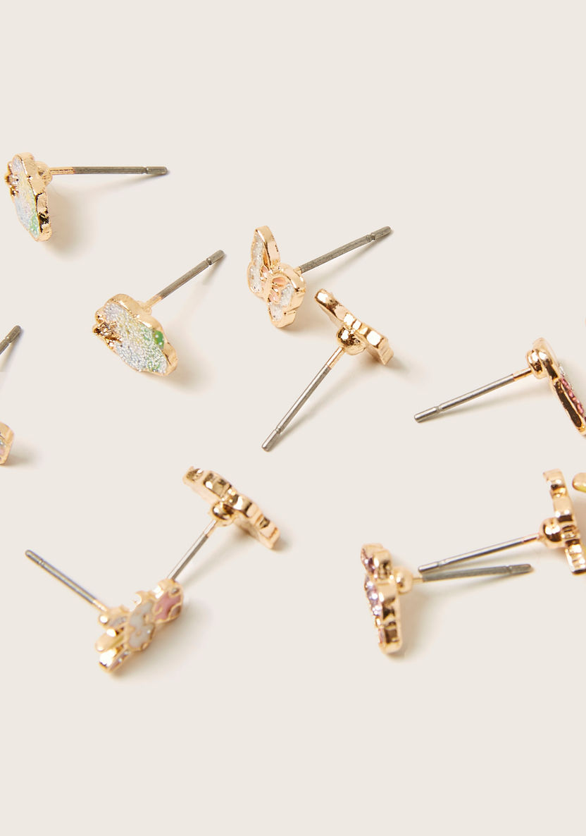 Charmz Studded Earrings with Pushback Closure - Set of 6-Jewellery-image-2