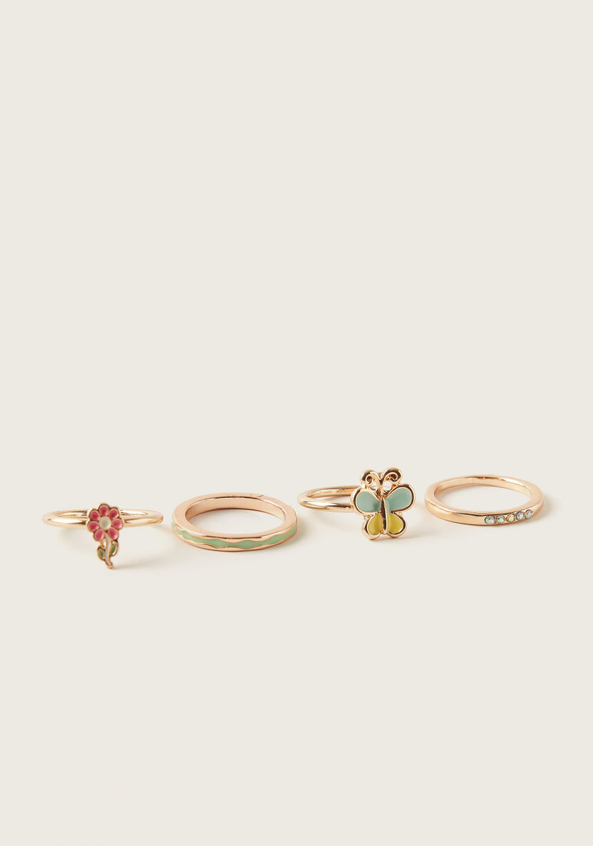 Charmz Assorted Ring - Set of 4-Jewellery-image-1