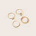 Charmz Studded Detail Finger Ring - Set of 4-Jewellery-thumbnail-0
