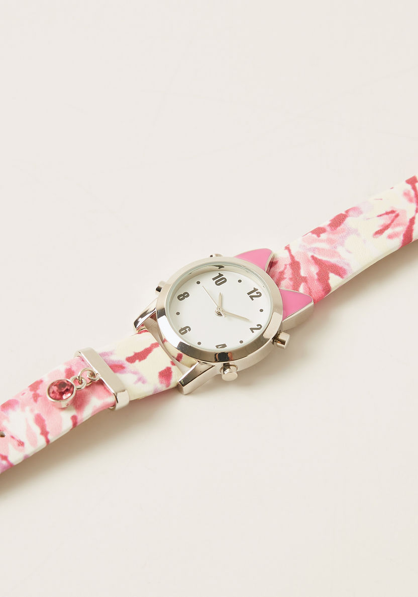 Charmz All-Over Print Wristwatch with Studded Detail-Watches-image-1