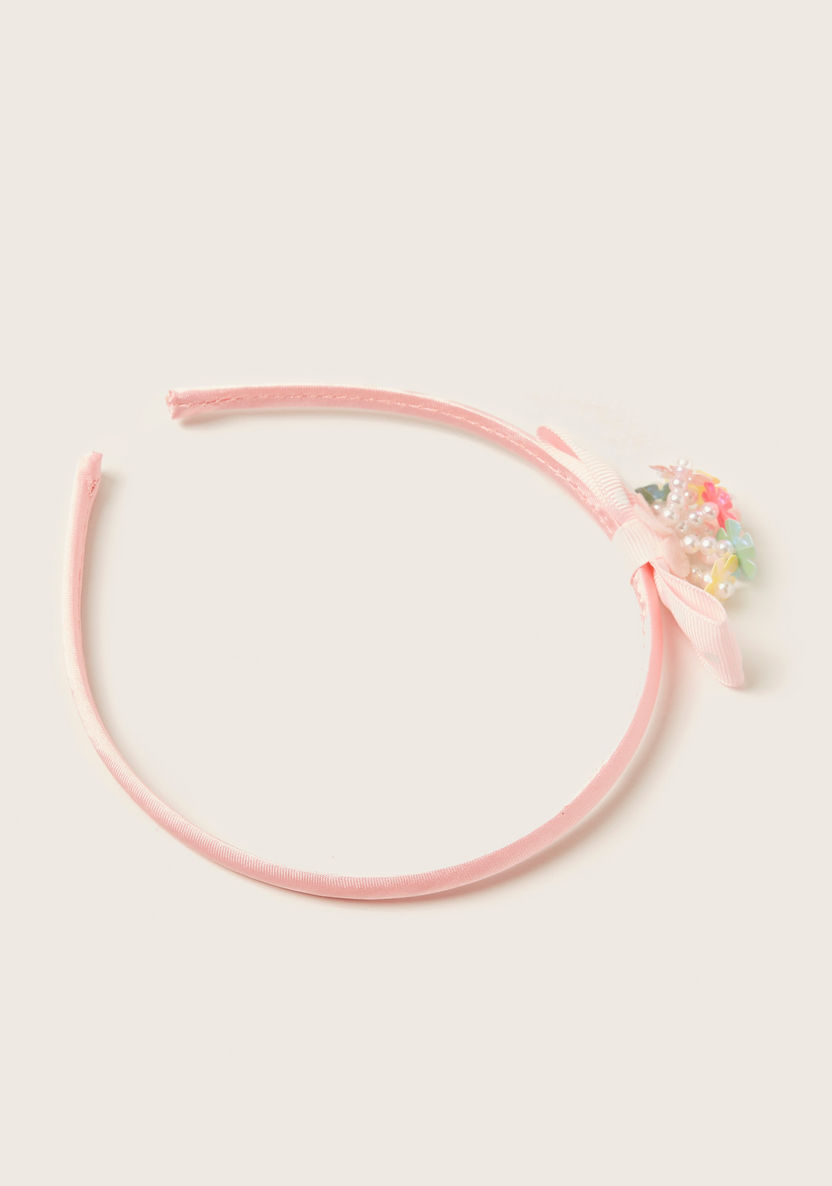 Charmz Solid Hairband with Bow Applique Detail-Hair Accessories-image-2