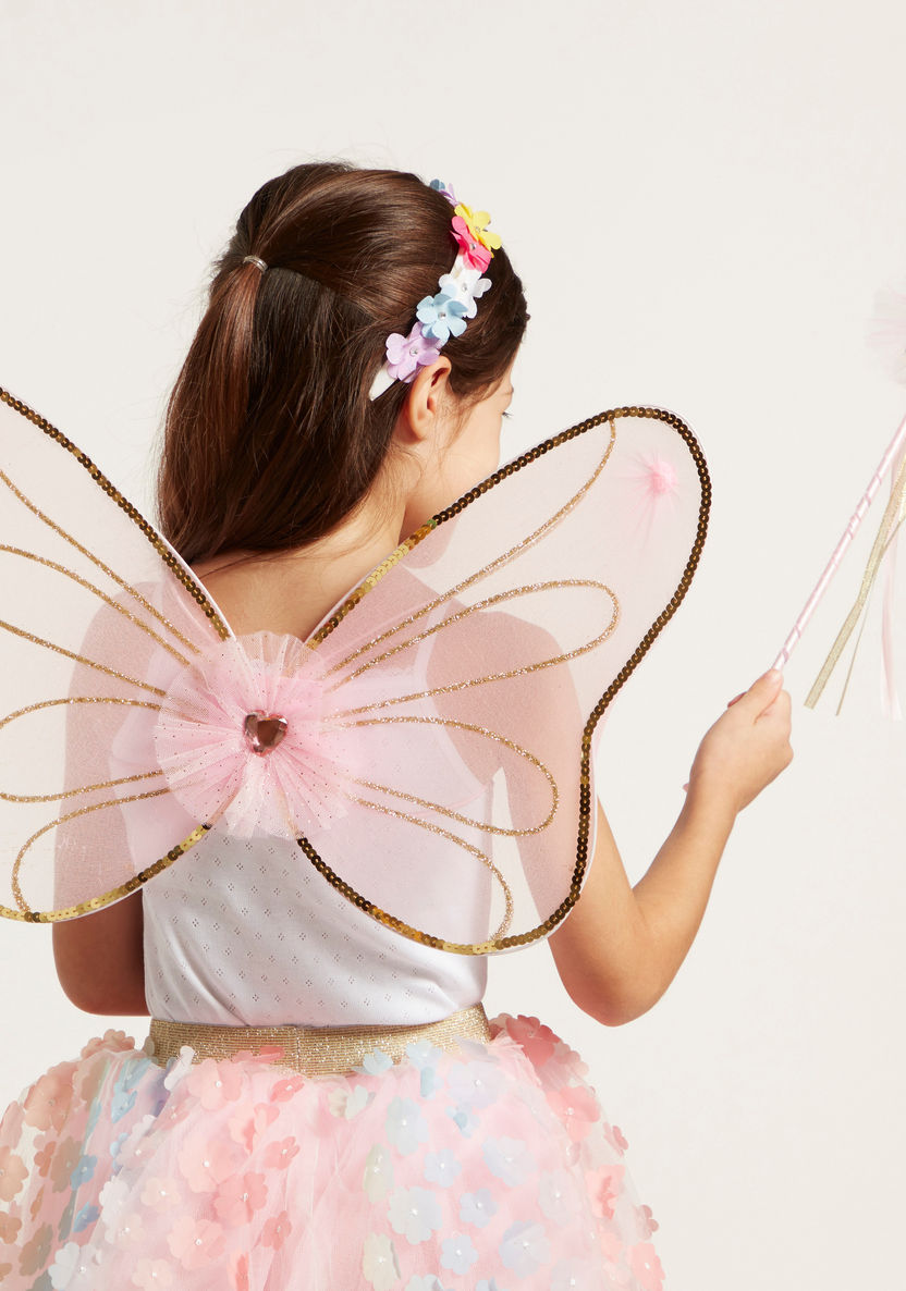 Charmz Butterfly Glitter Detail Wings with Star-Shaped Wand-Girls-image-3