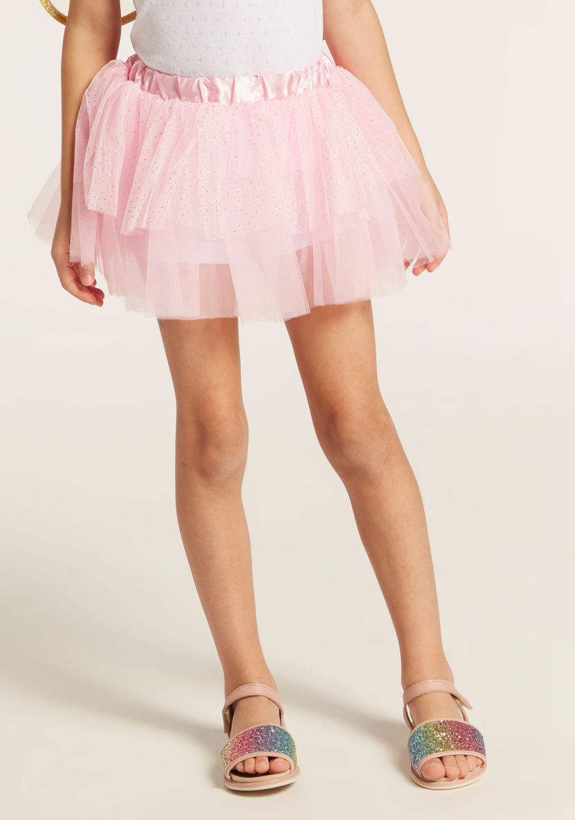 Charmz Glittered Tutu Skirt-Girls-image-1