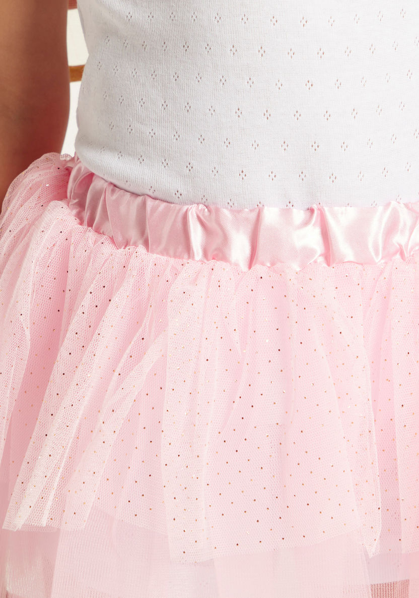Charmz Glittered Tutu Skirt-Girls-image-2