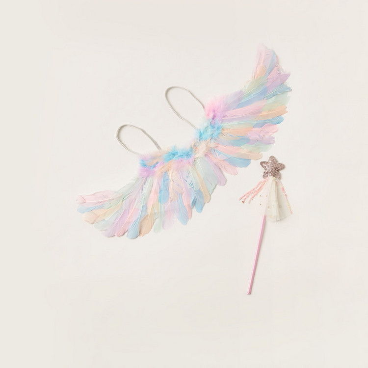 Charmz Feather Wings and Princess Wand Set