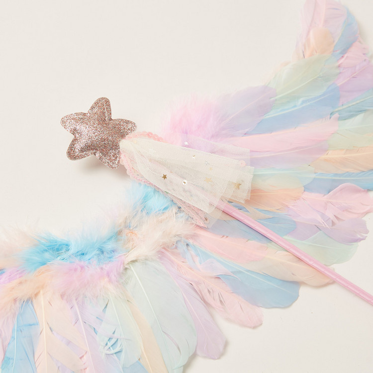 Charmz Feather Wings and Princess Wand Set
