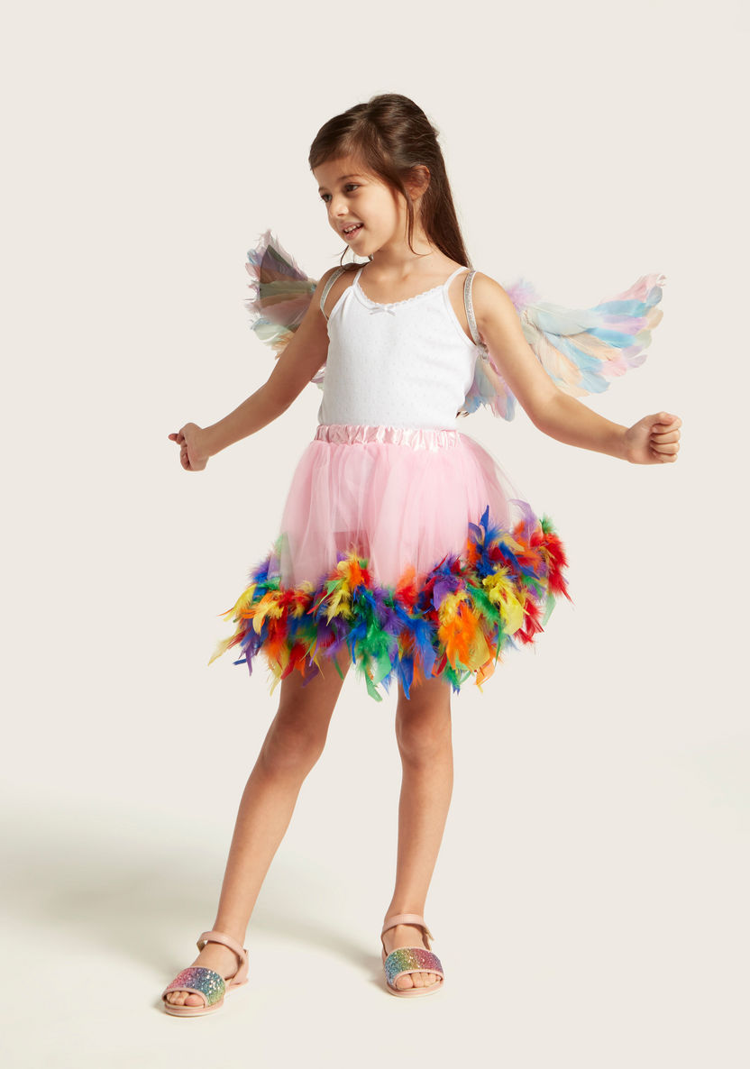 Charmz Tutu Skirt with Feather Applique-Girls-image-0