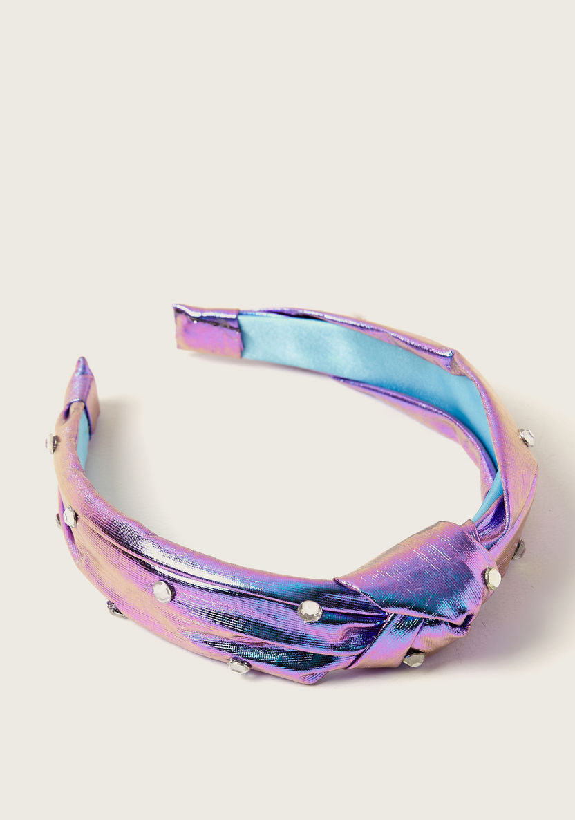 Charmz Embellished Hairband with Knot Detail-Hair Accessories-image-2