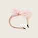 Charmz Textured Hairband with Bow Applique-Hair Accessories-thumbnail-0