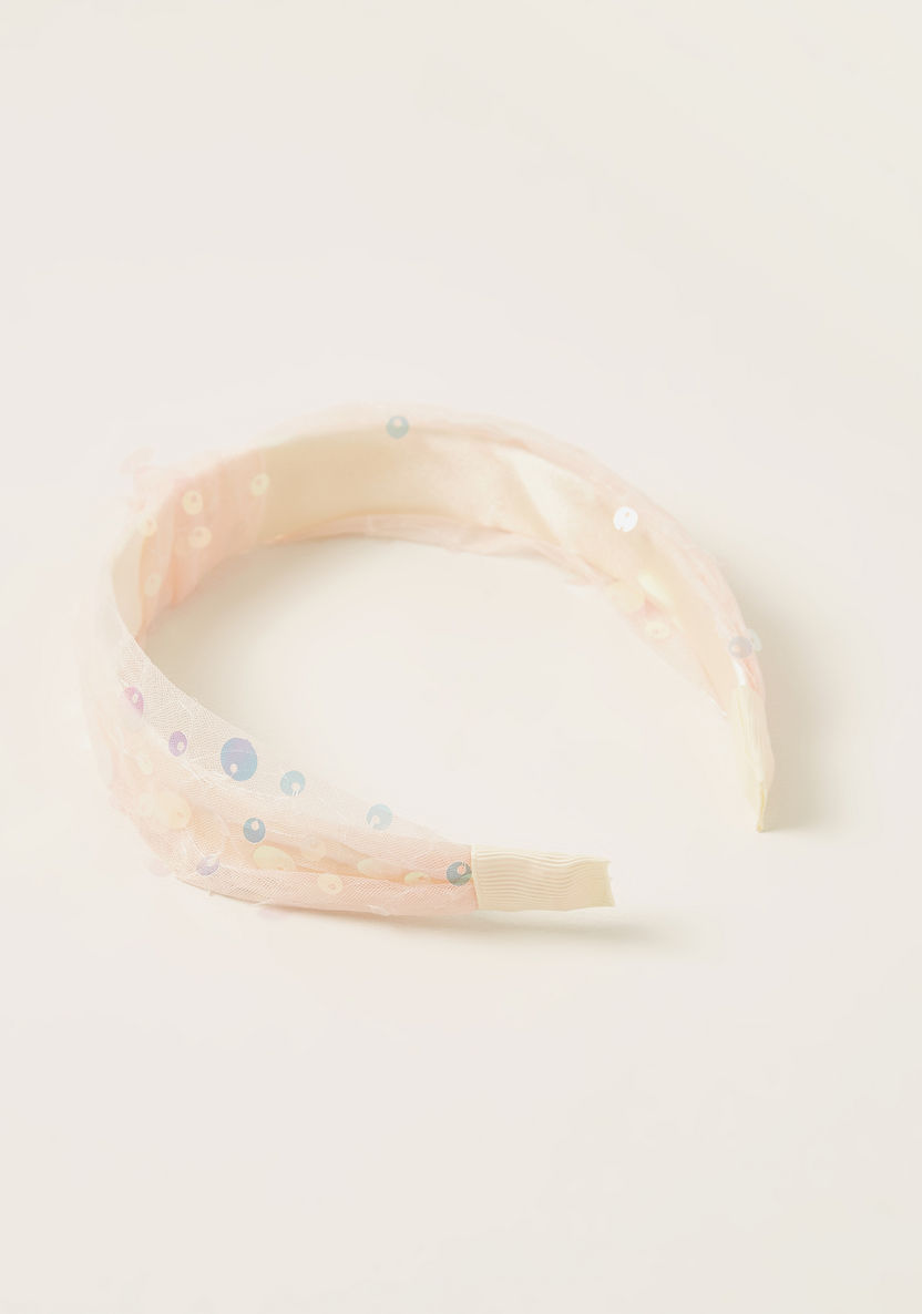 Charmz Printed Hairband with Knot Detail-Hair Accessories-image-0