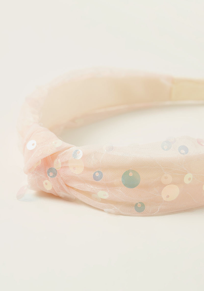 Charmz Printed Hairband with Knot Detail-Hair Accessories-image-1