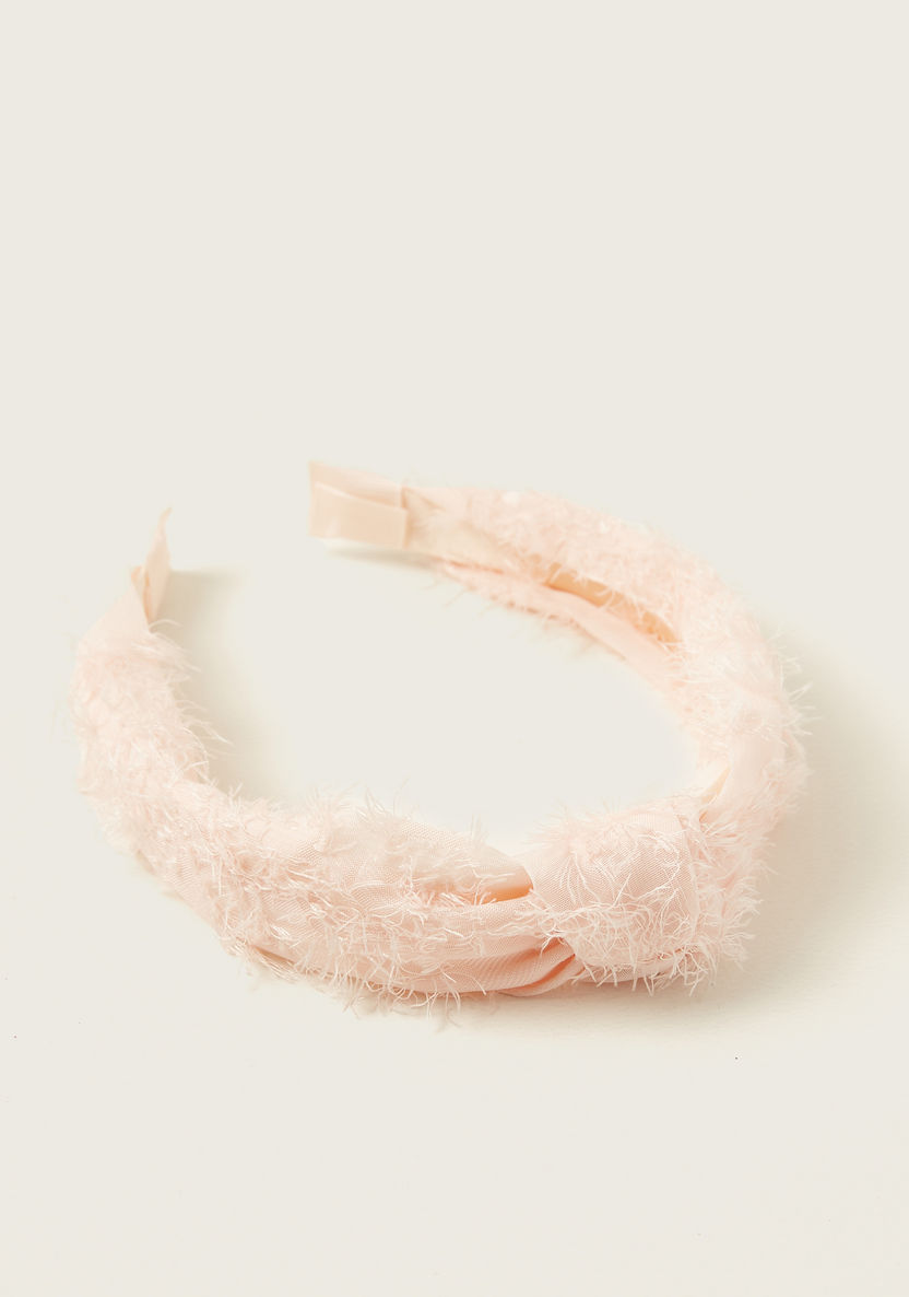 Charmz Textured Hairband with Knot Detail-Hair Accessories-image-2