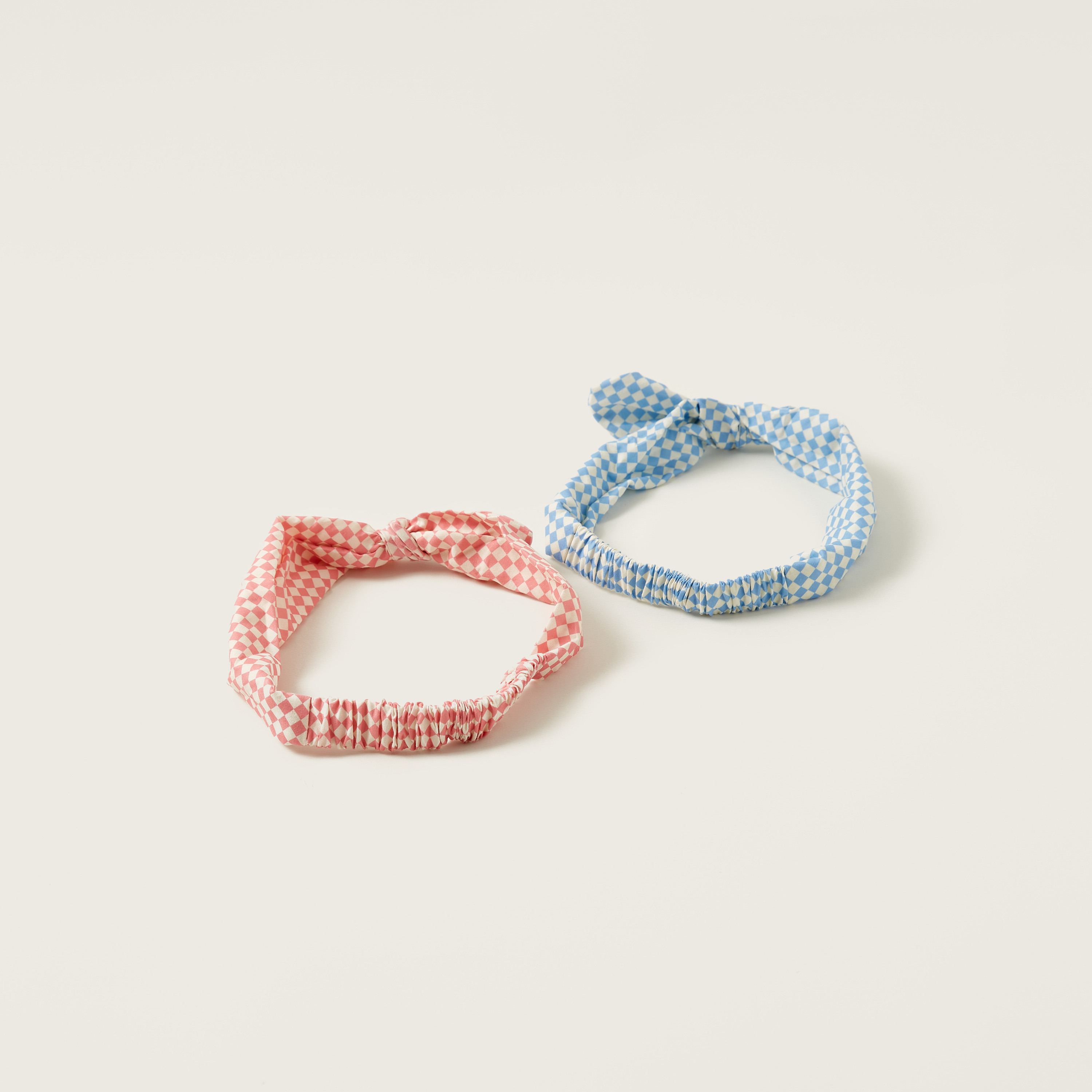 Charmz Checked Soft Headband with Knot Detail - Set of 2-baby-girls-accessories-hairaccessories-image-3