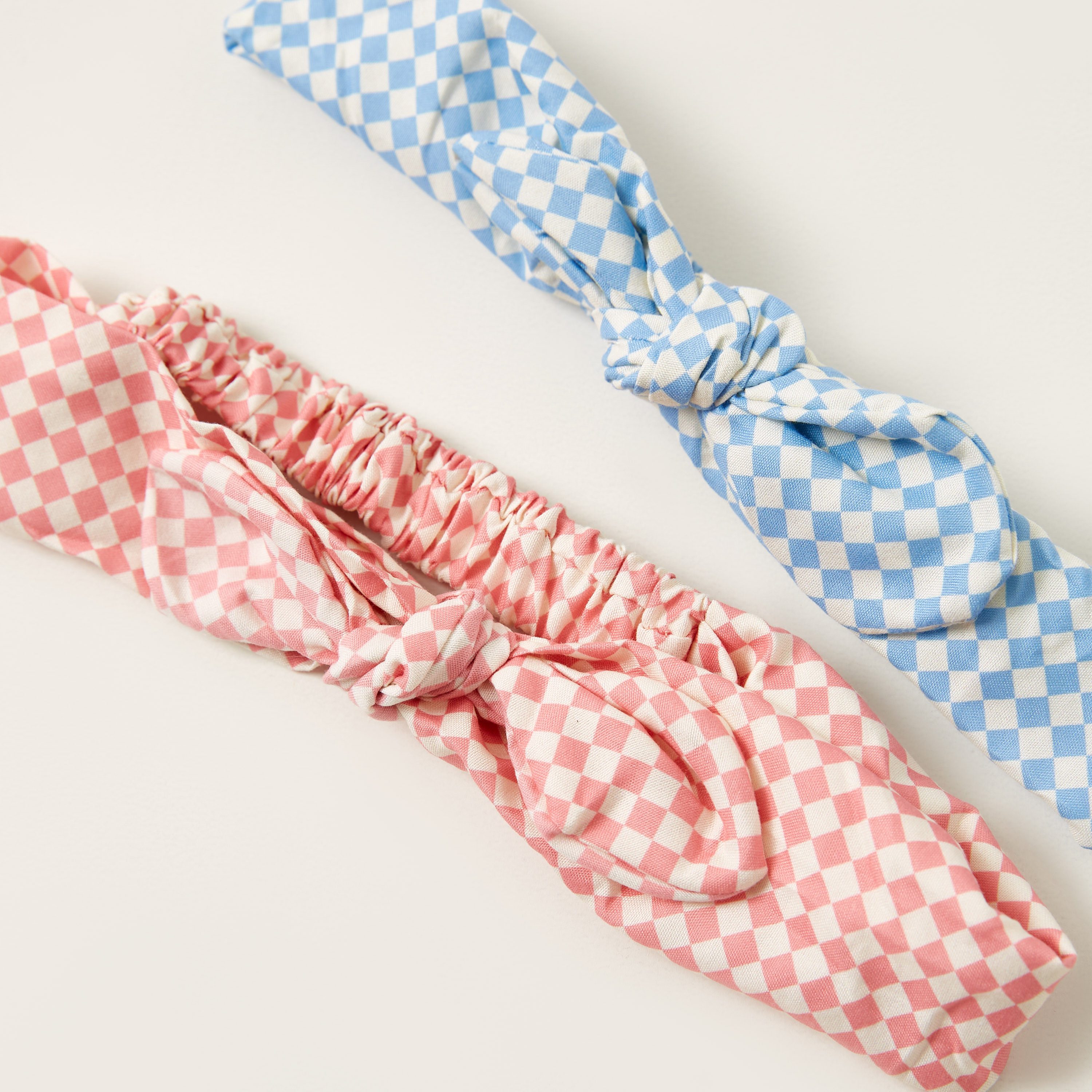 Charmz Checked Soft Headband with Knot Detail - Set of 2-baby-girls-accessories-hairaccessories-image-4