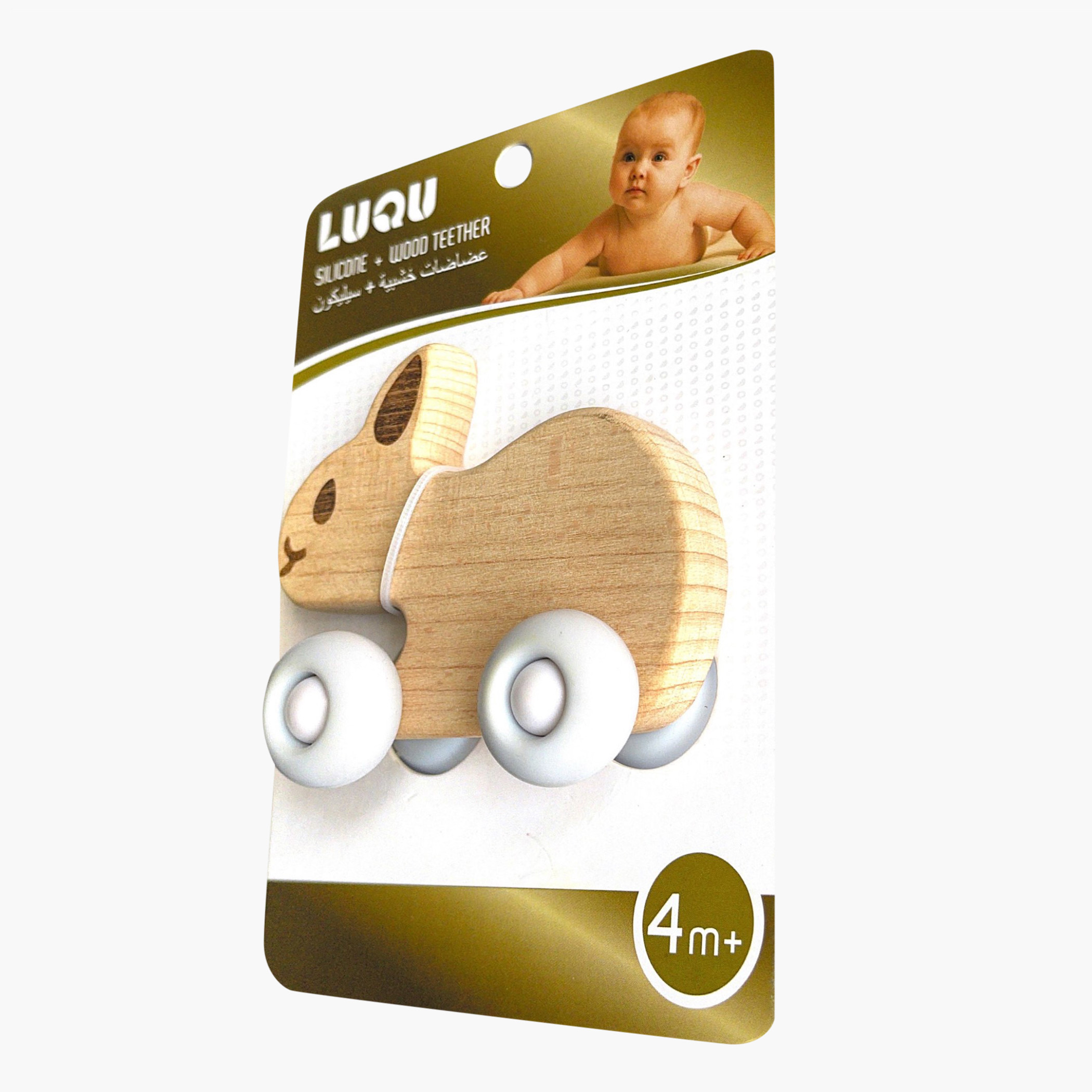 Luqu Rabbit Teether - 4 months+-baby-feeding-teethers-image-3