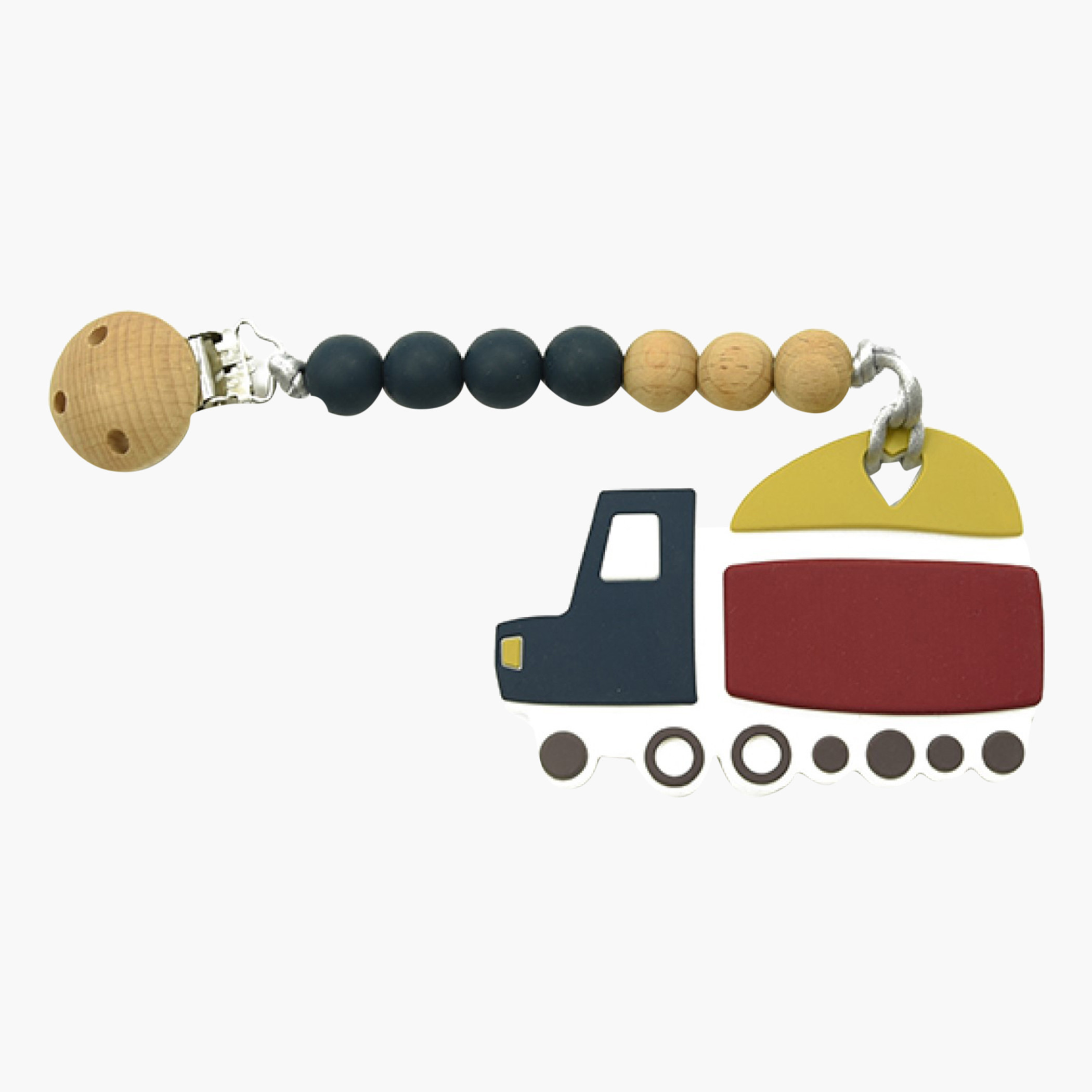Luqu Silicone Truck Beads Pacifier-baby-feeding-teethers-image-1