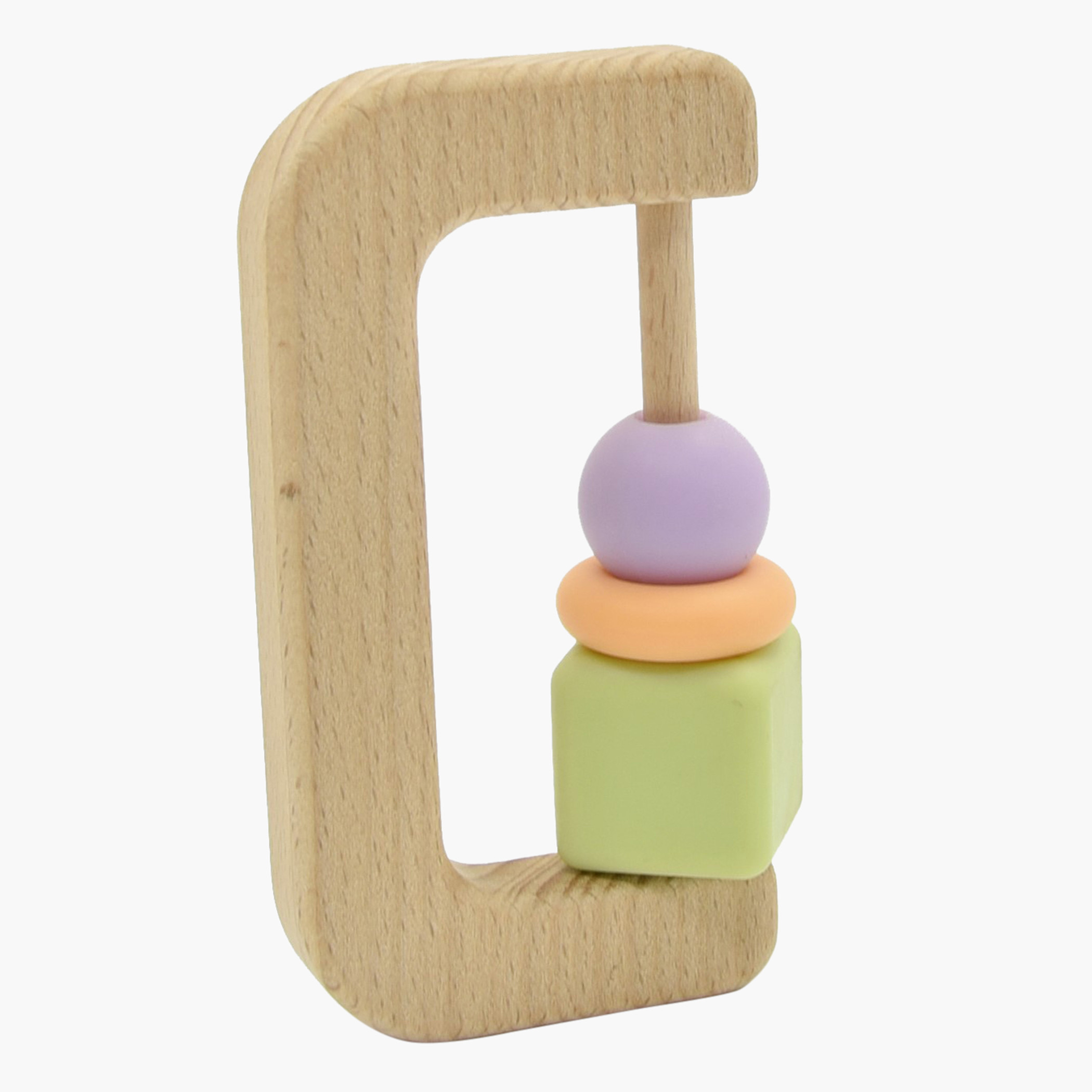 عضاضة أسنان من السيليكون والخشب من لوكو-baby-feeding-teethers-image-1
