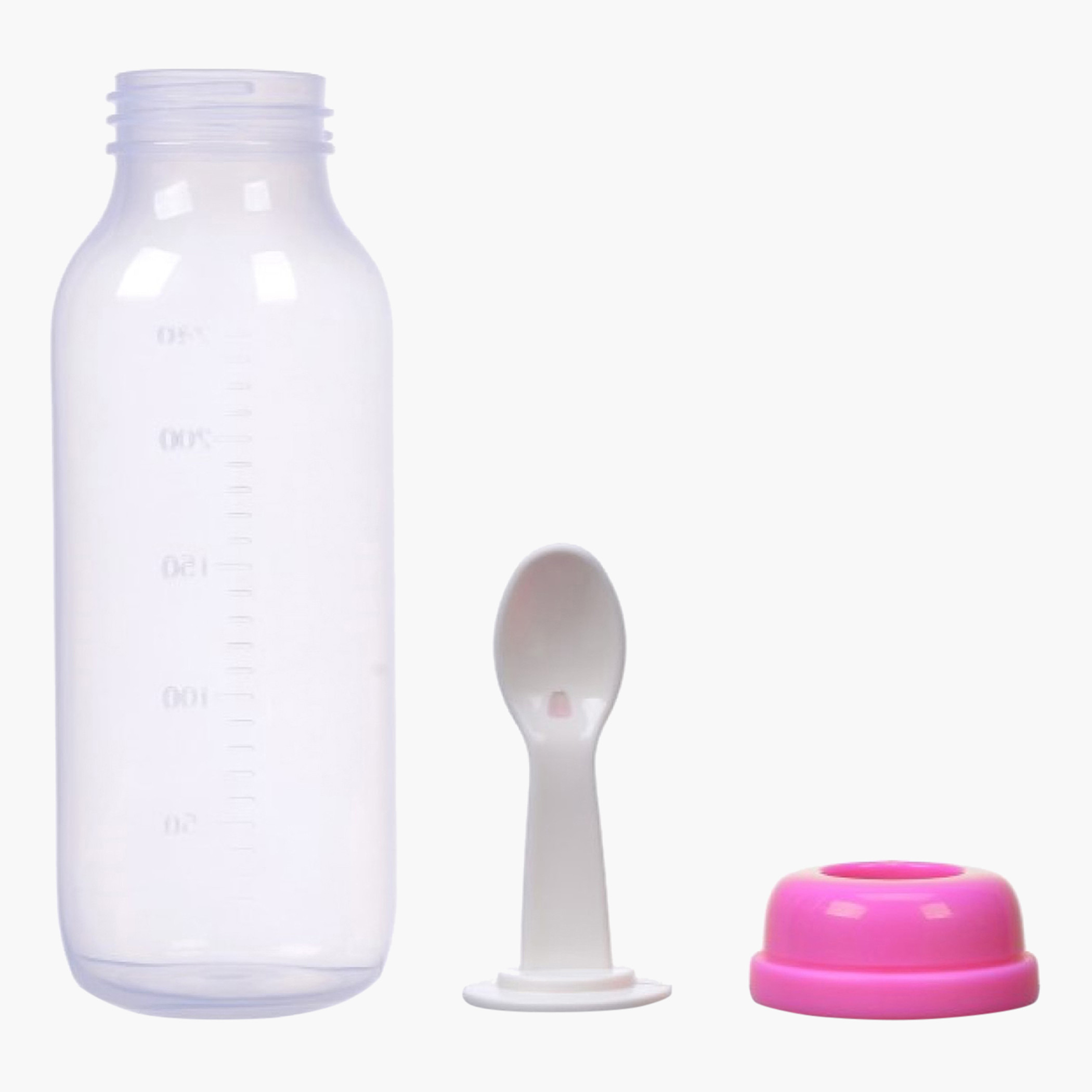 Luqu PP Weaning Nursing Bottle with Spoon - 240 ml-baby-feeding-feedingbottles-bottlesandteats-image-2