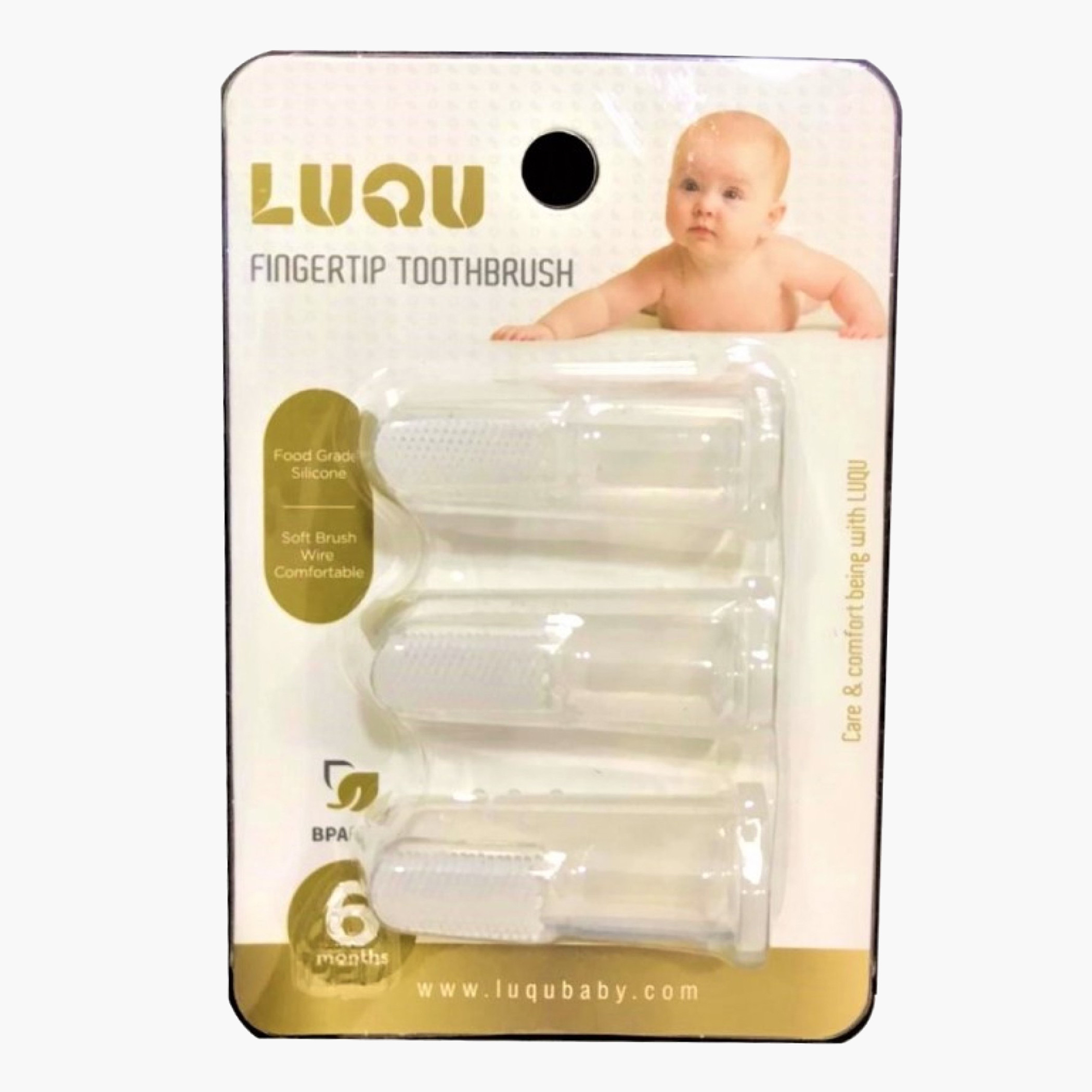Luqu Silicone Fingertip Toothbrush - Set of 3-baby-bathandcare-hairbodyskincare-image-4