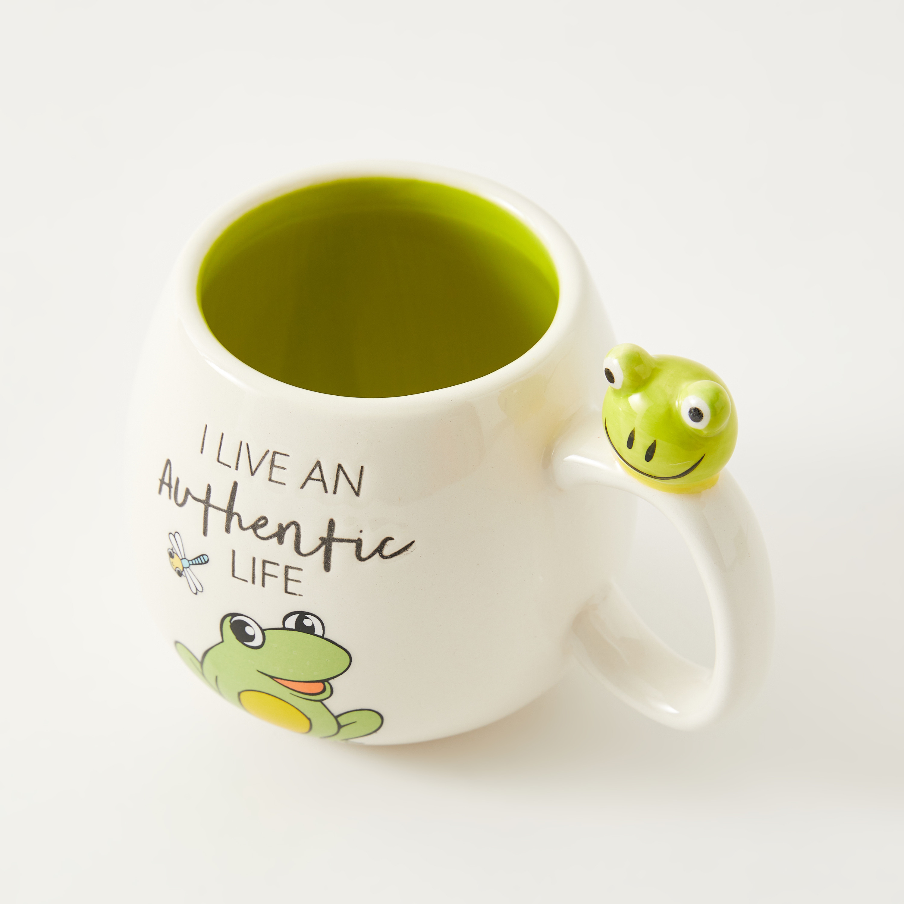 مج دولميت بطبعات ضفدع - 390 مل-household-dining-teaandcoffee-mugsandcups-image-3