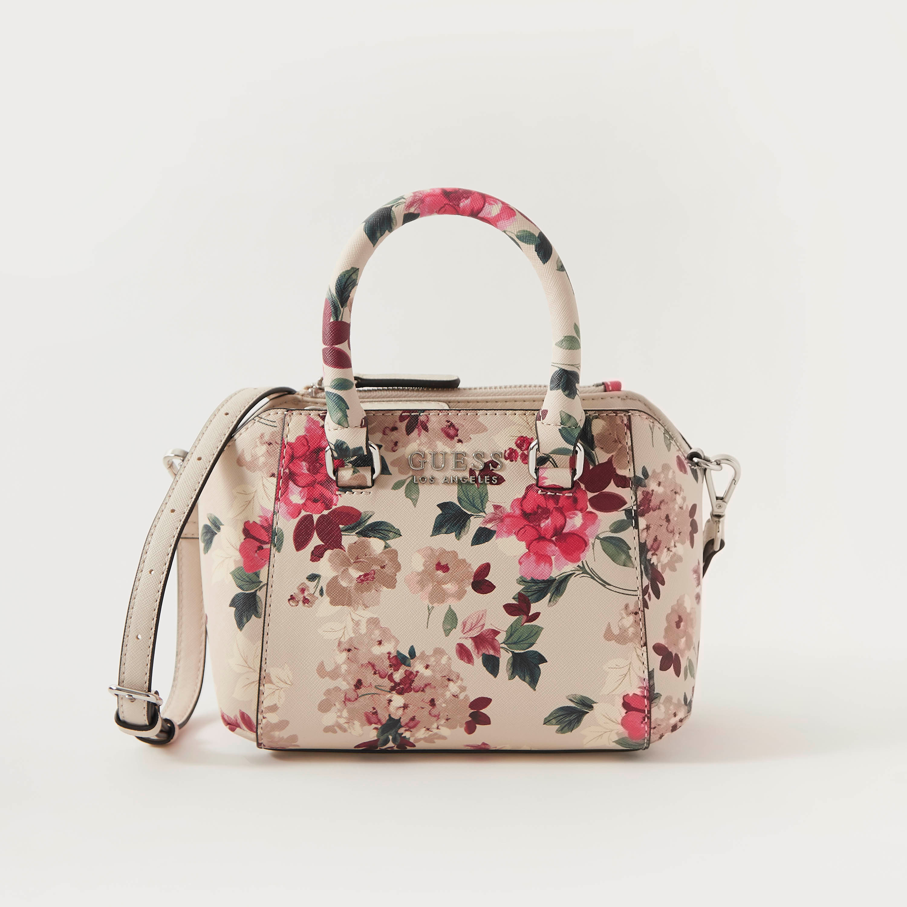 Buy Women s Guess Floral Print Crossbody Bag with Detachable Strap