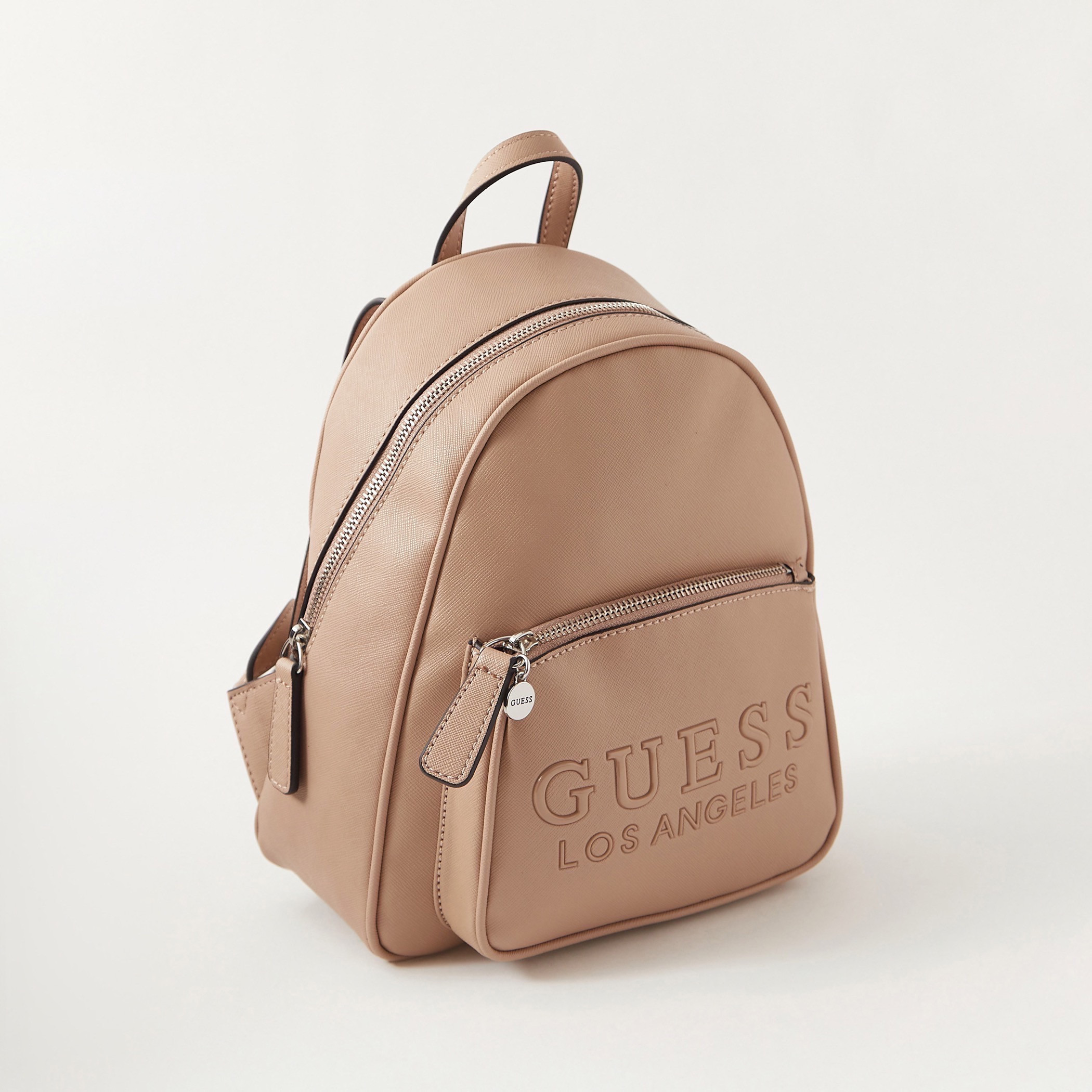 Guess Solid Backpack with Adjustable Straps