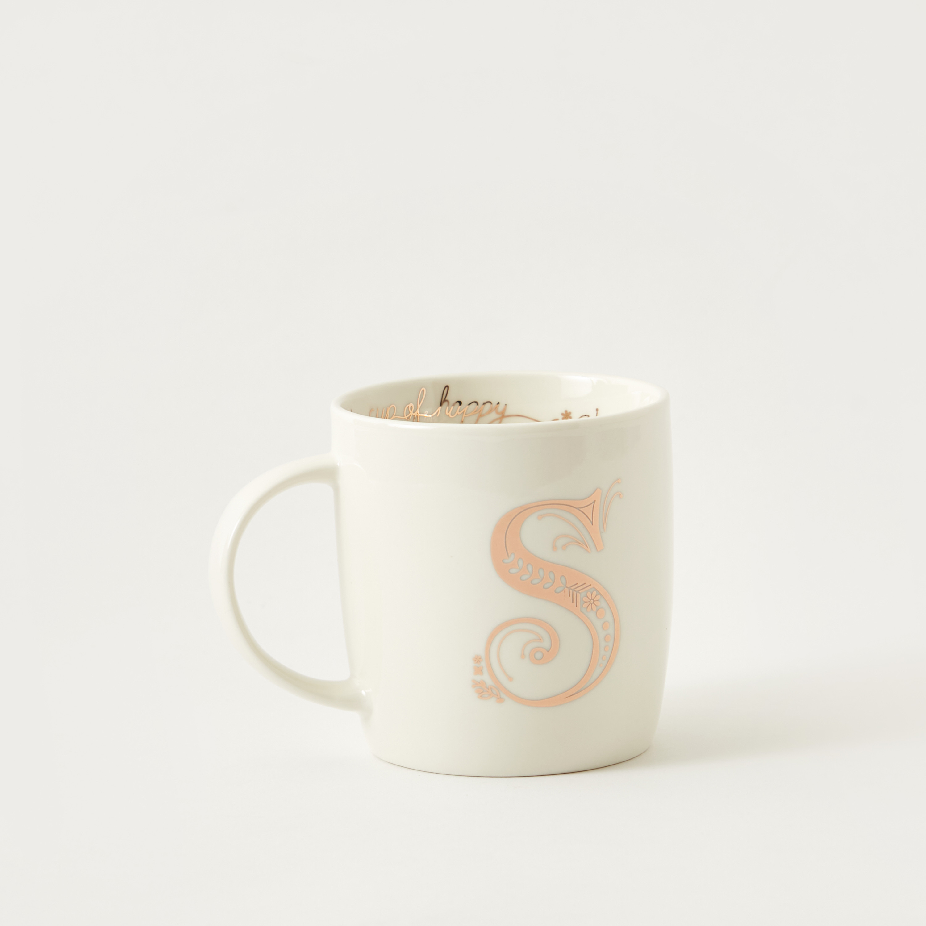 مج خزف صيني بحرف S وطبعات مونوجرام - 350 مل-household-dining-teaandcoffee-mugsandcups-image-3