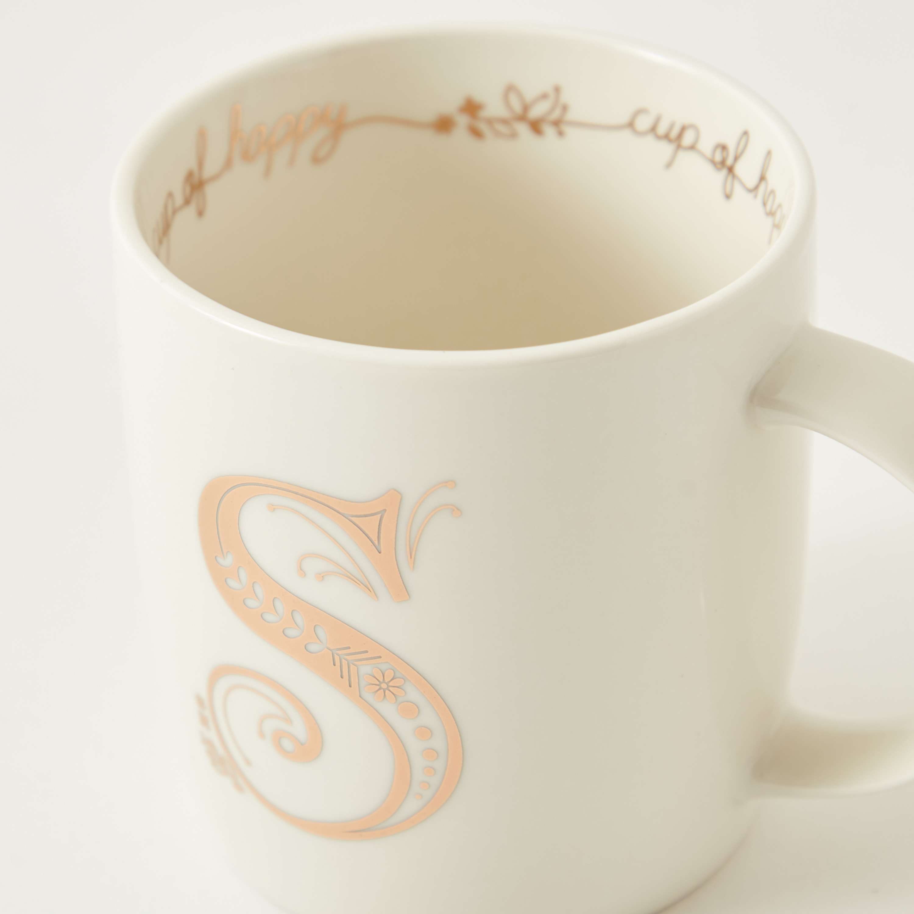 مج خزف صيني بحرف S وطبعات مونوجرام - 350 مل-household-dining-teaandcoffee-mugsandcups-image-4