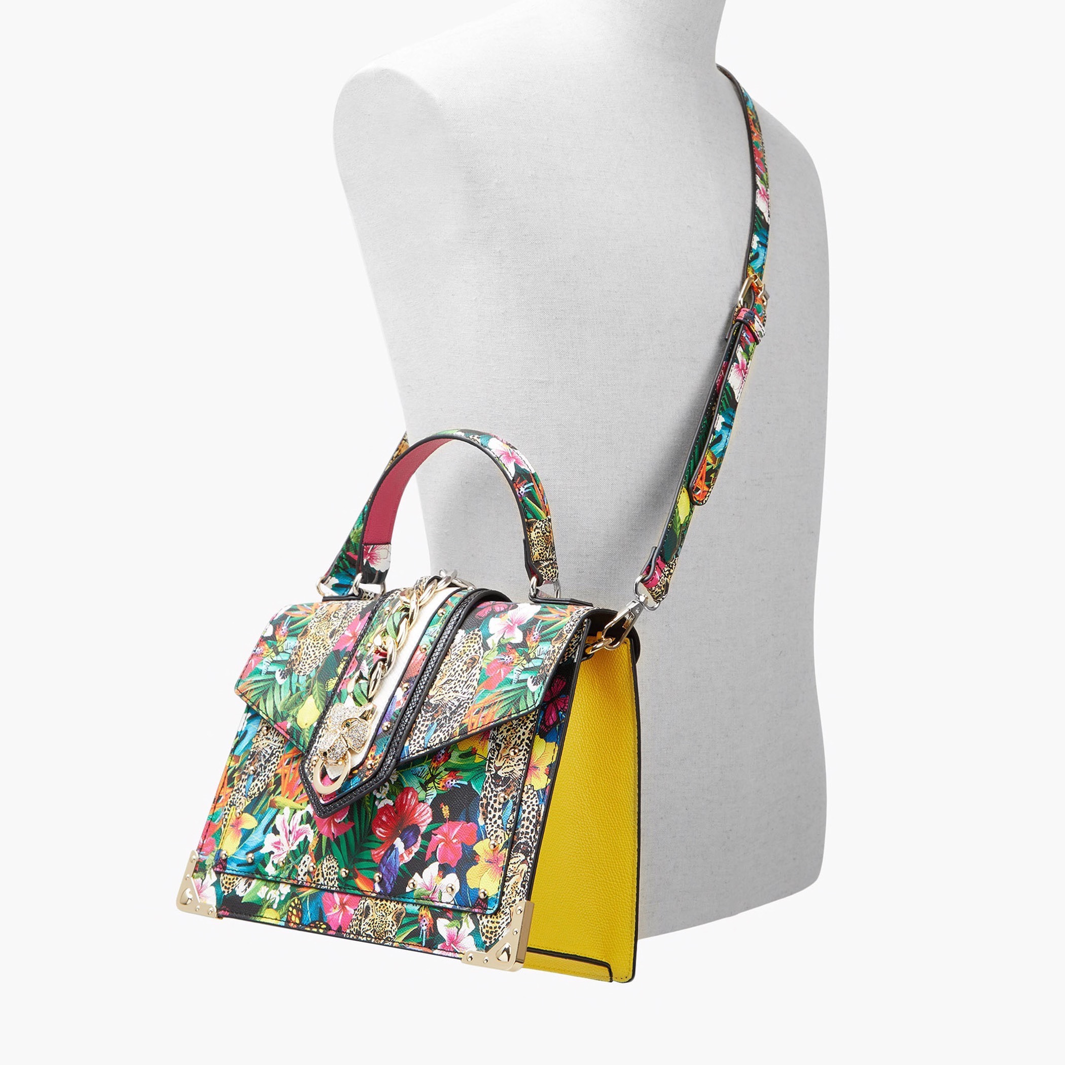 Shop Aldo Tropical Print Crossbody Bag with Detachable Strap