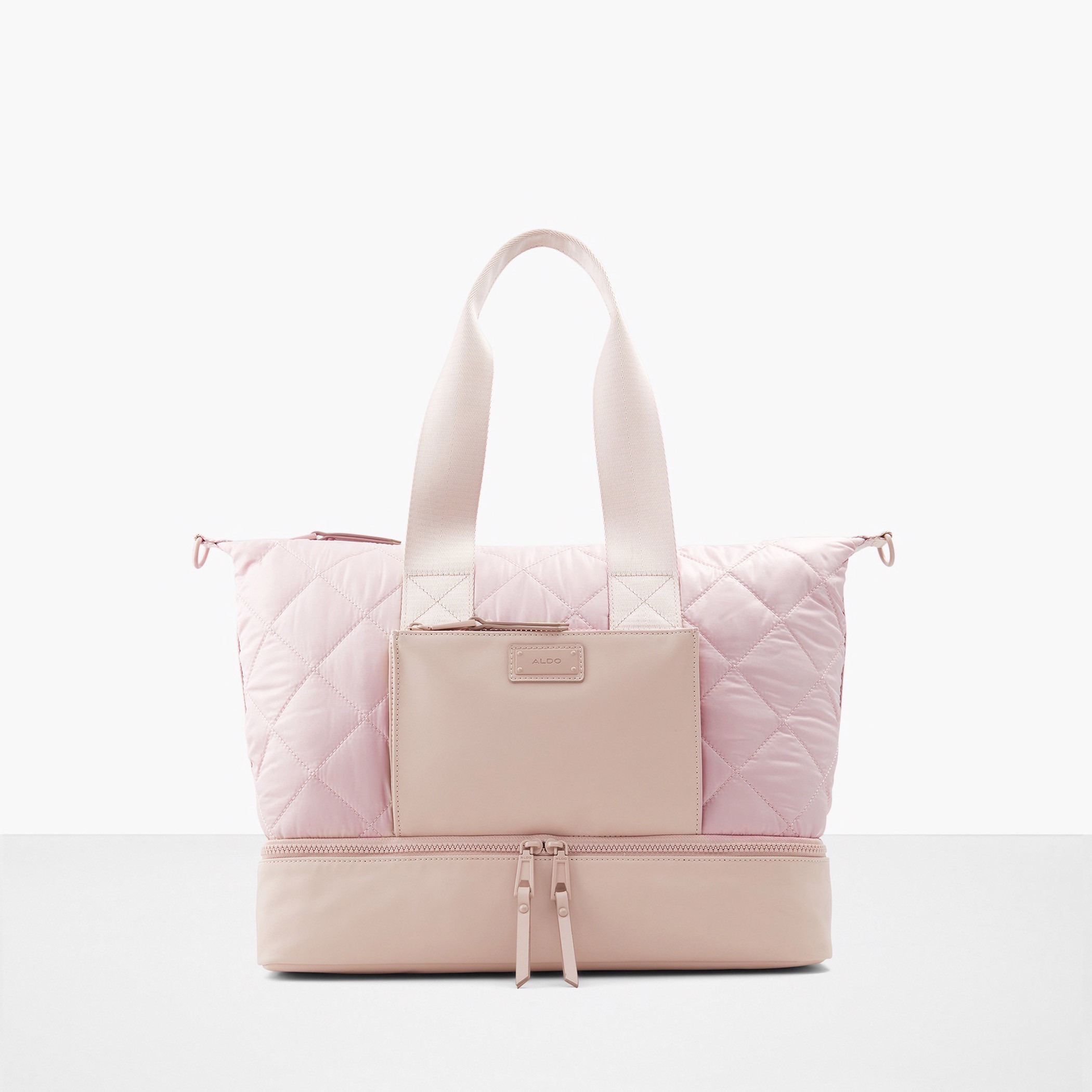 Aldo Quilted Shopper Bag with Detachable Strap and Zip Closure-women-bagsandwallets-handbags-image-1