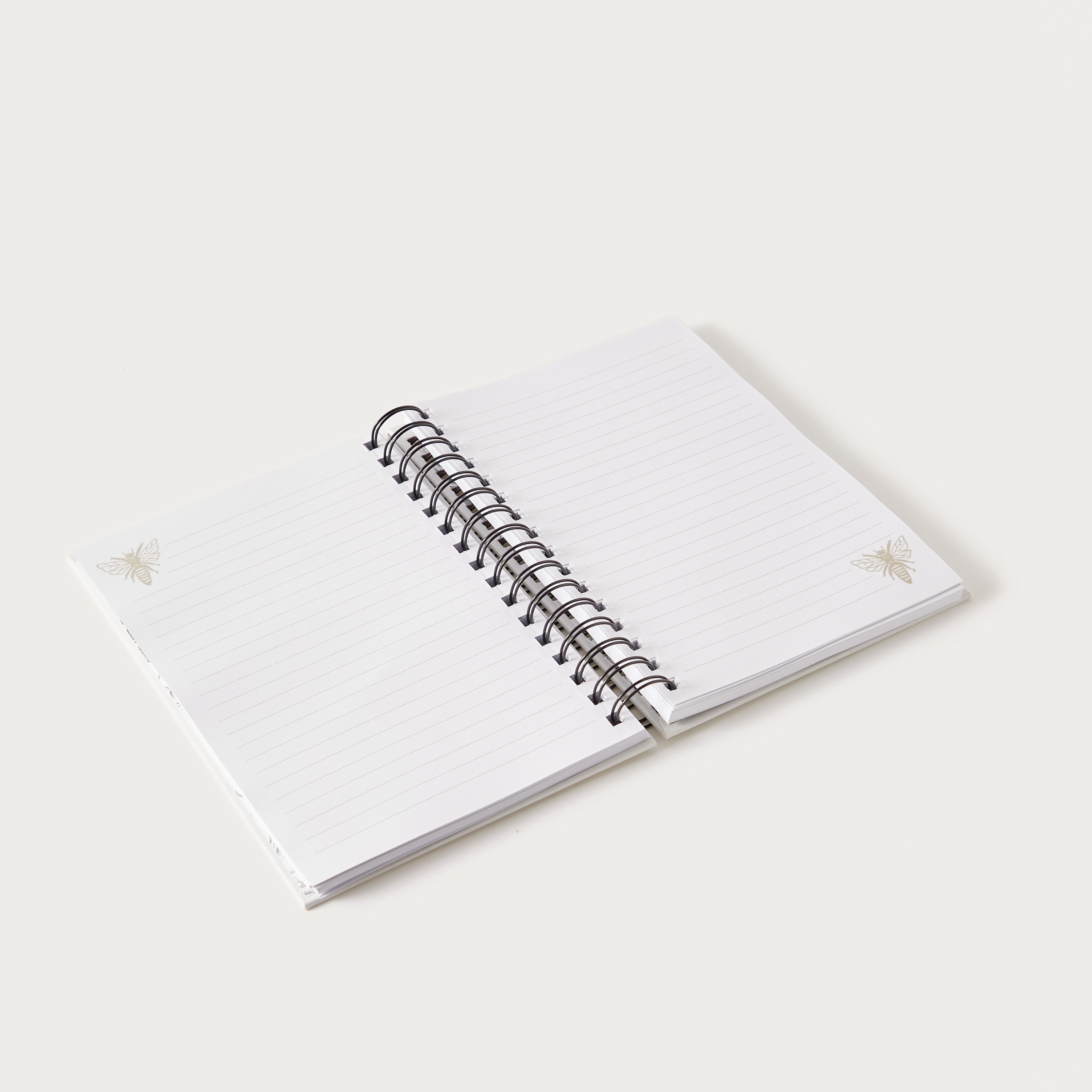 Punch Studio Bee Print Spiral Bound Journal-school-stationery-planners-image-4