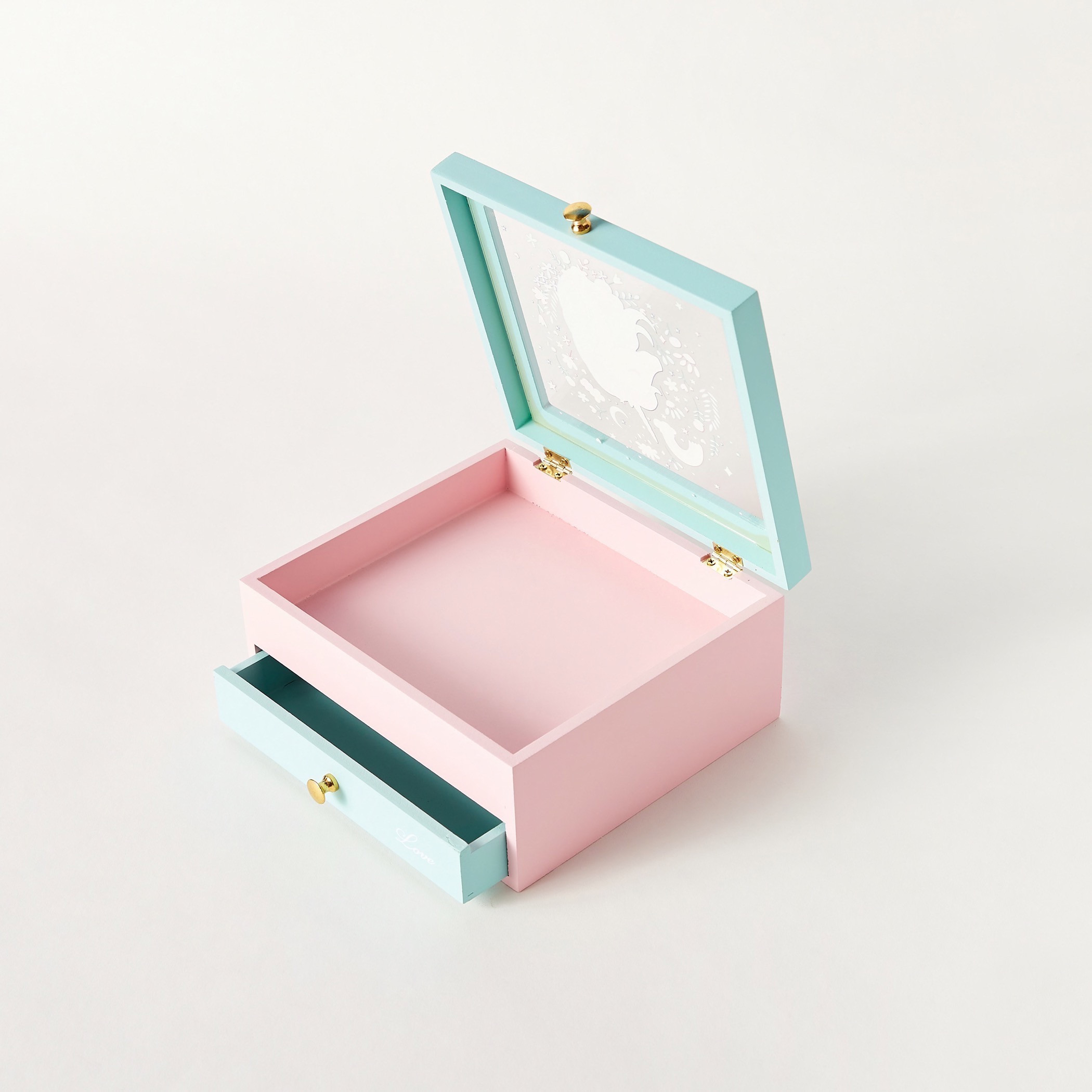 صندوق تخزين بطبعات من يونيكورن دريمز - 18x16x8 سم-women-watchesandjewellery-jewellery-storage-image-3