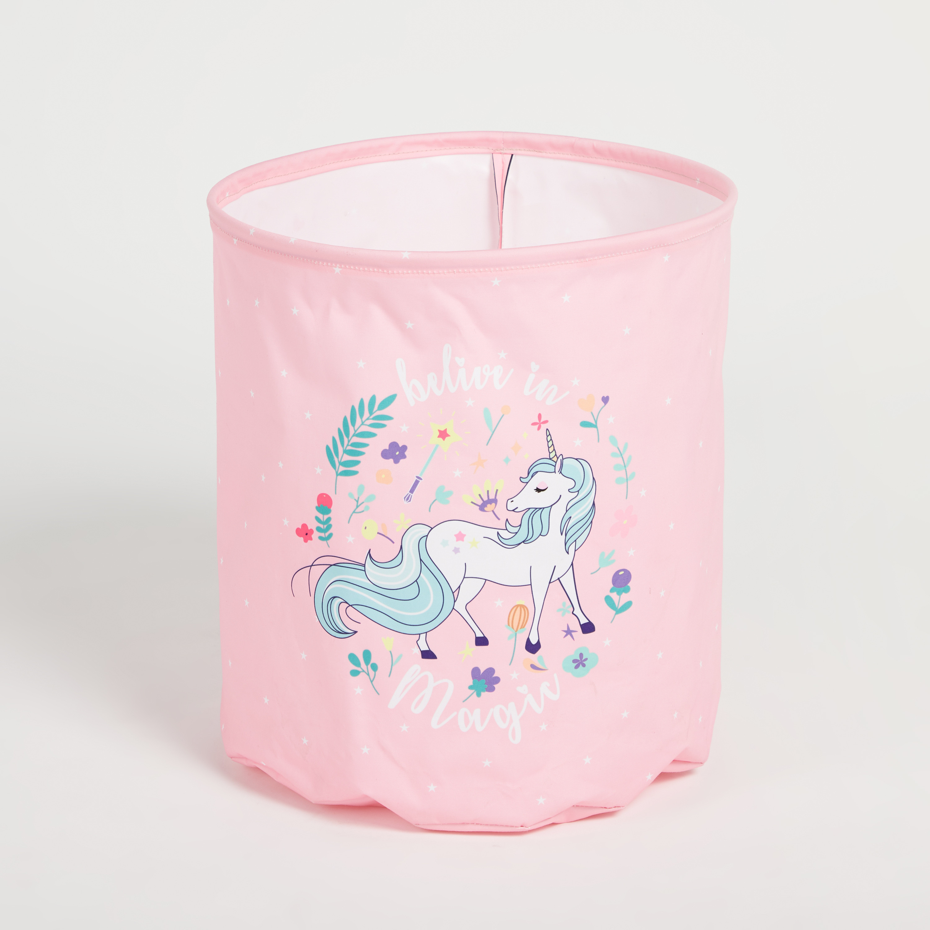 Unicorn Print Laundry Basket - 37x43 cms-household-decor-boxesandtrays-image-1