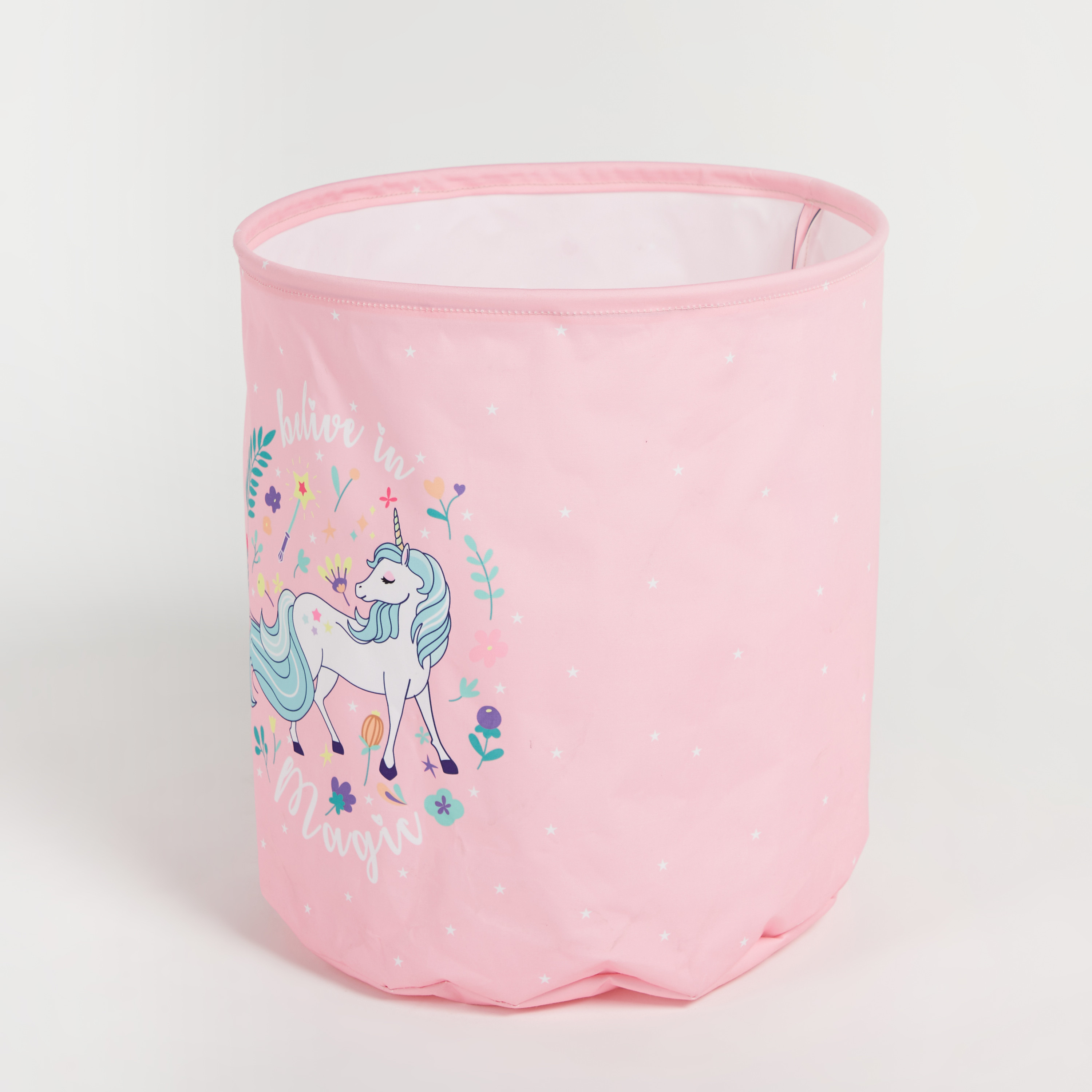 Unicorn Print Laundry Basket - 37x43 cms-household-decor-boxesandtrays-image-3
