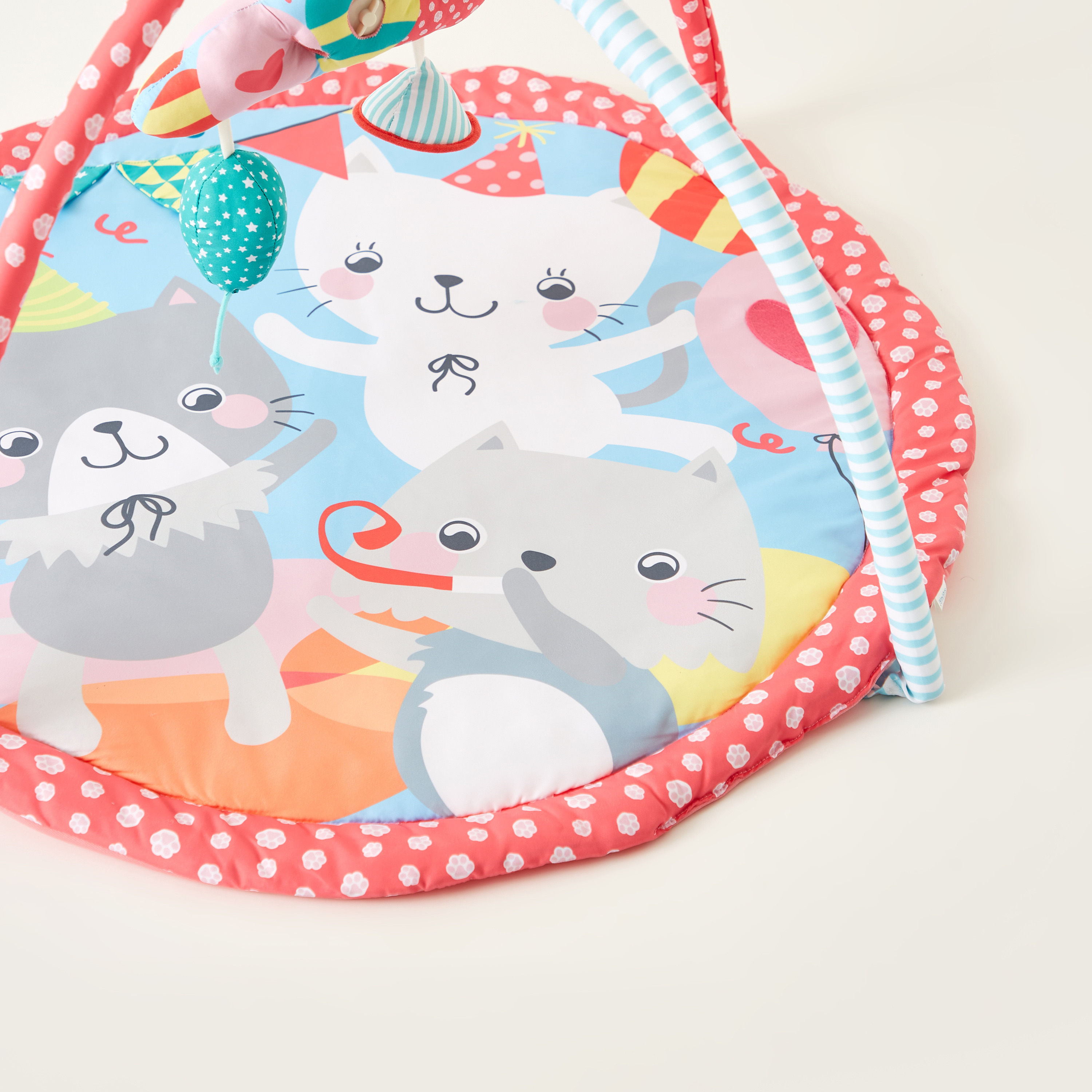 Juniors Cat Party Playmat with Mobile-baby-infantactivity-playgyms-image-3