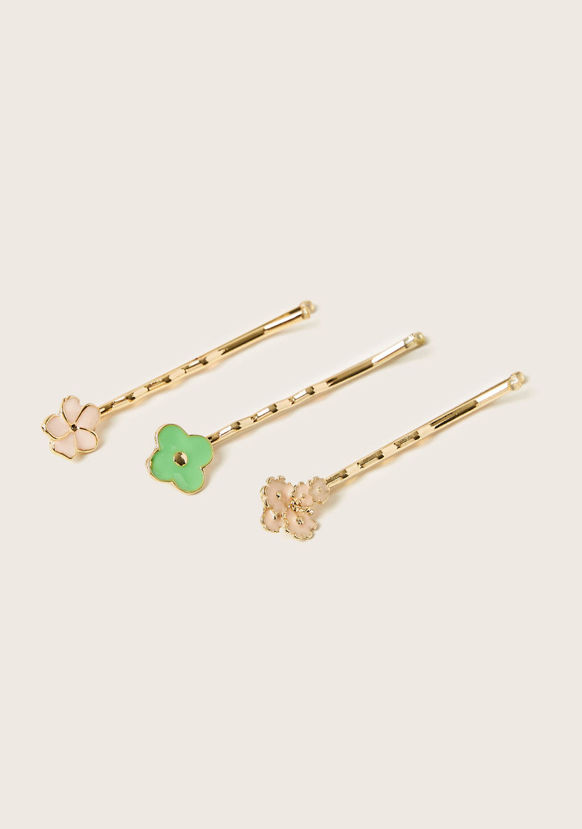 Charmz Accent Detail Hairpin - Set of 3-Hair Accessories-image-0