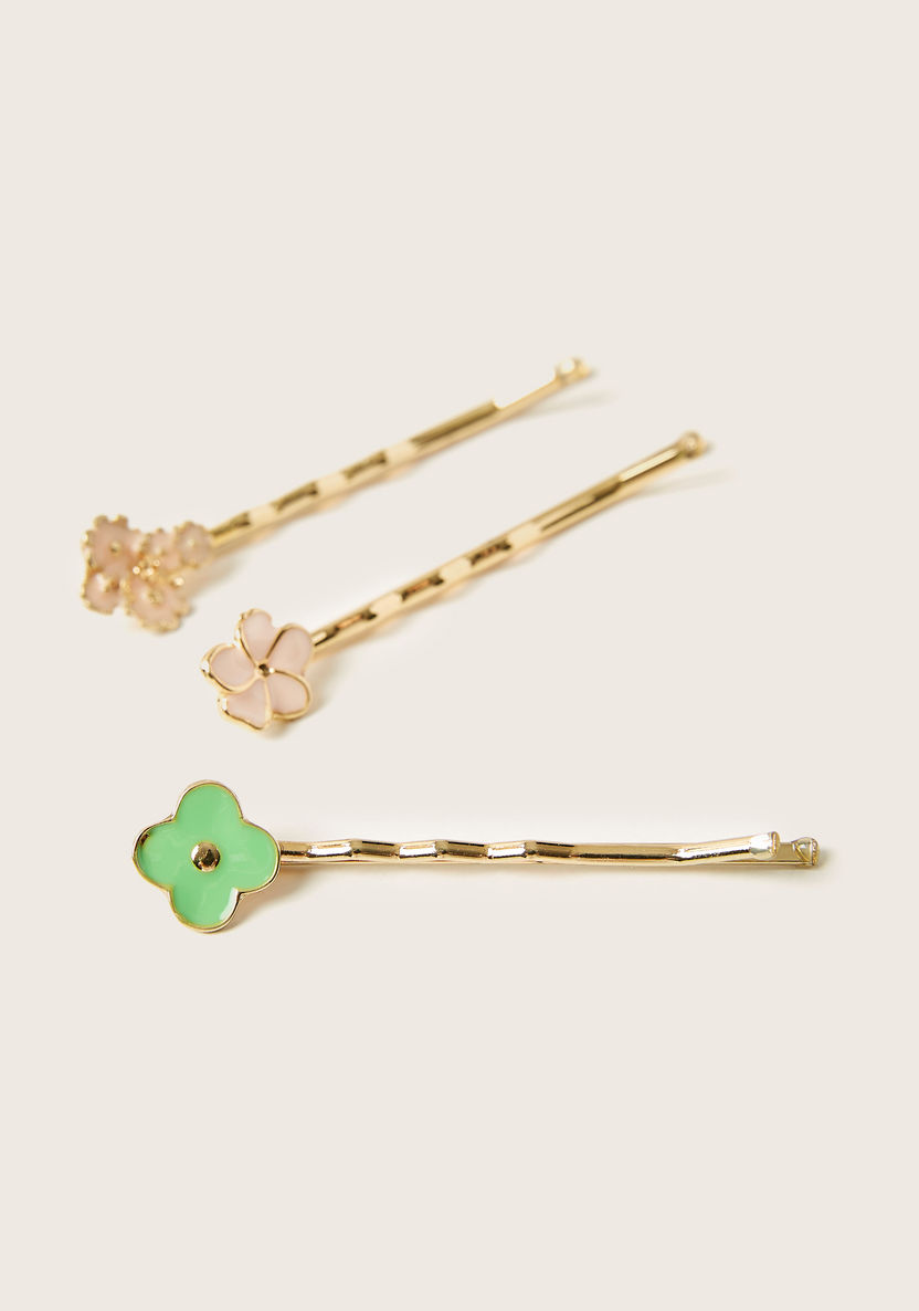 Charmz Accent Detail Hairpin - Set of 3-Hair Accessories-image-2