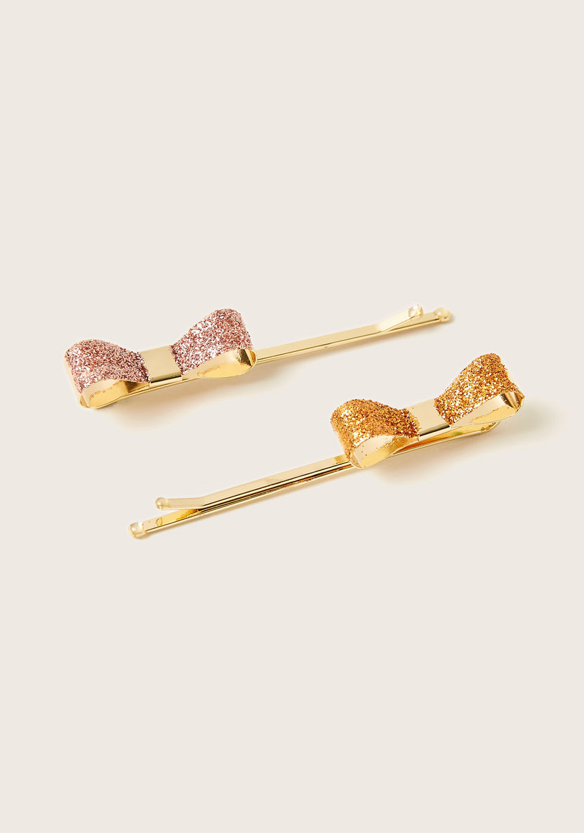 Charmz Hair Pin with Bow Accent - Set of 2-Hair Accessories-image-0